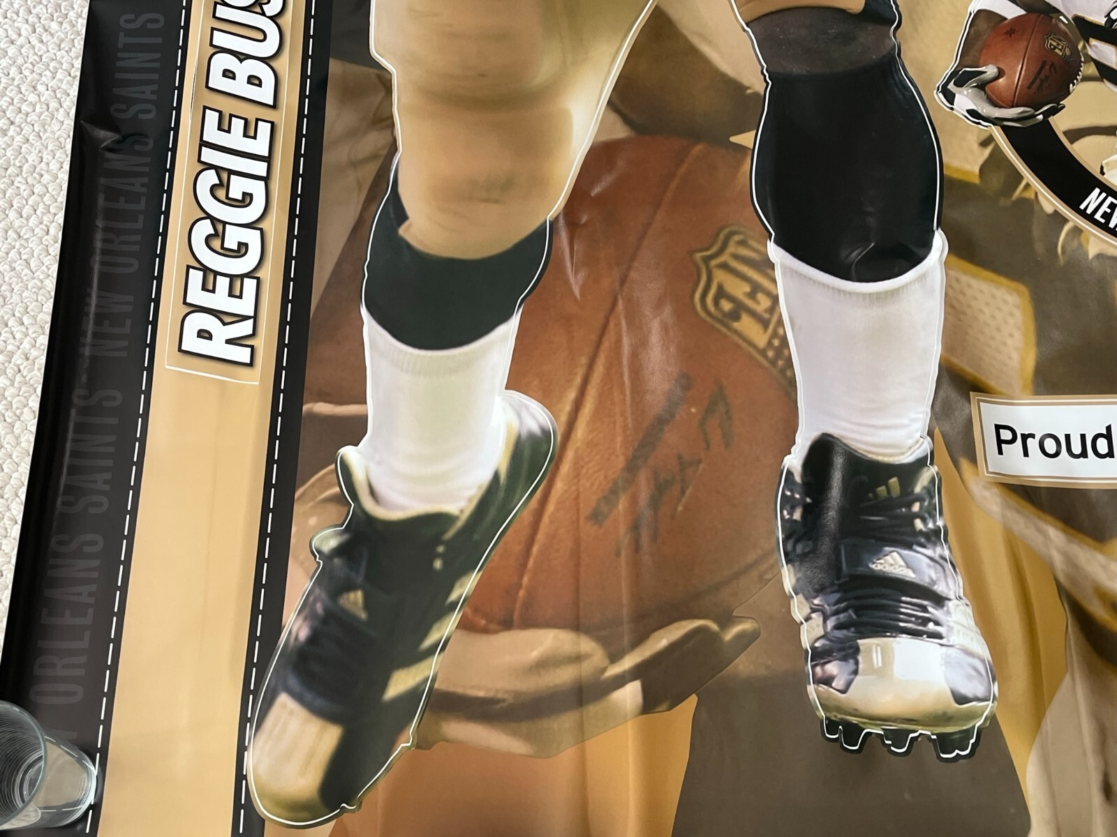 NFL Reggie Bush New Orleans Saints Fathead Wall Decal Decoration NEW, Never Used