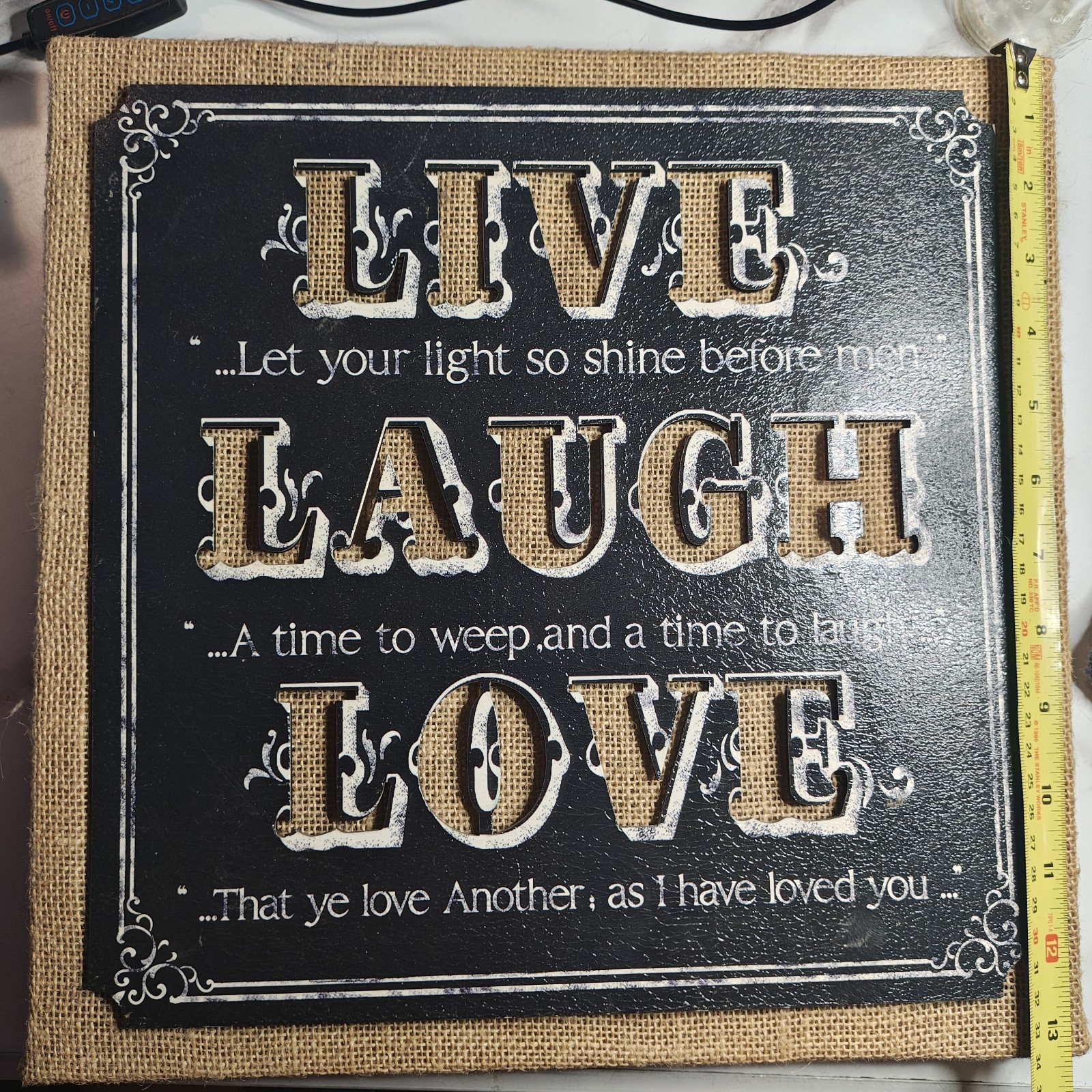 13 x13 Live Laugh Love Wall Decorative Art