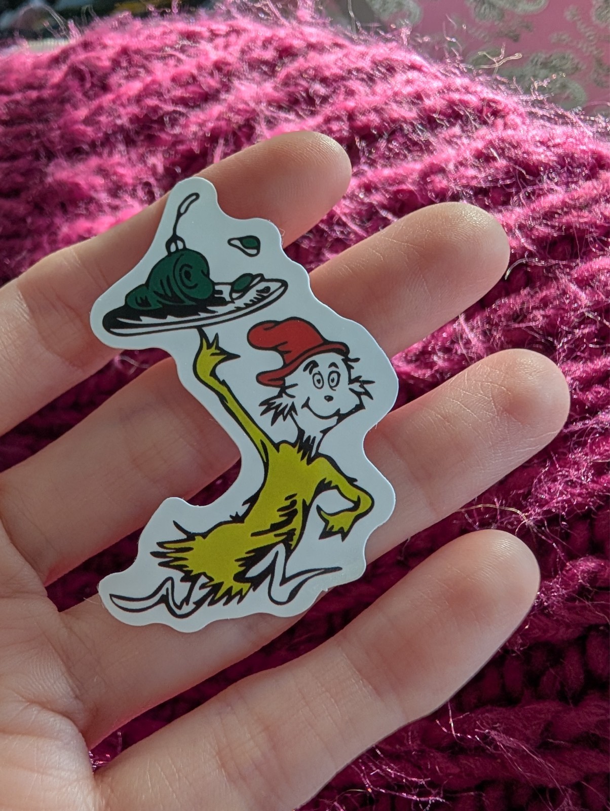 Dr. Seuss Sticker, sam I am, green eggs and ham