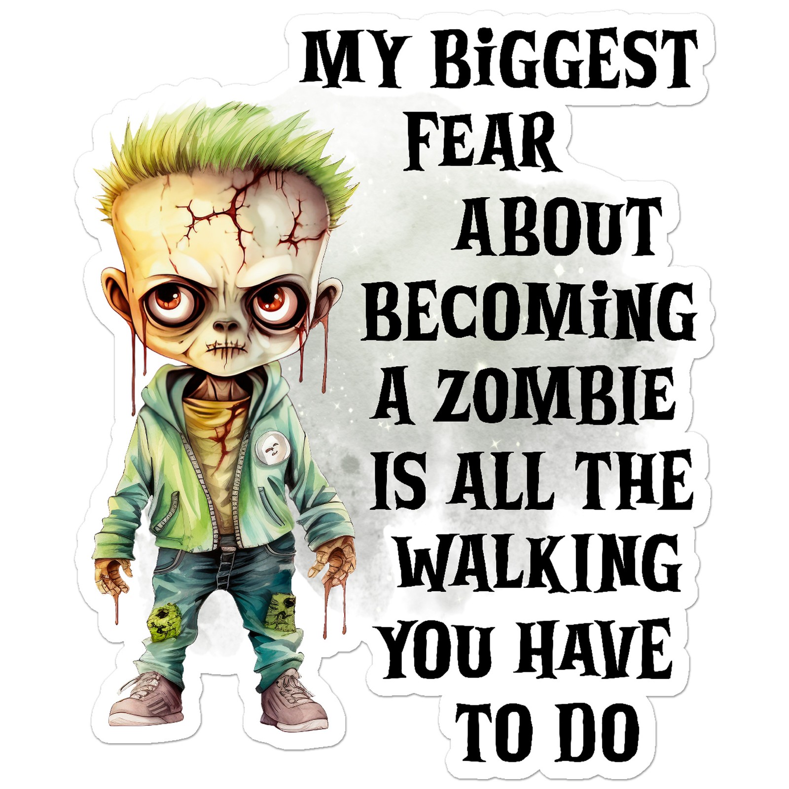 Zombie Fear Walking – Vinyl Decal Sticker – Car Window Laptop – ebn12711