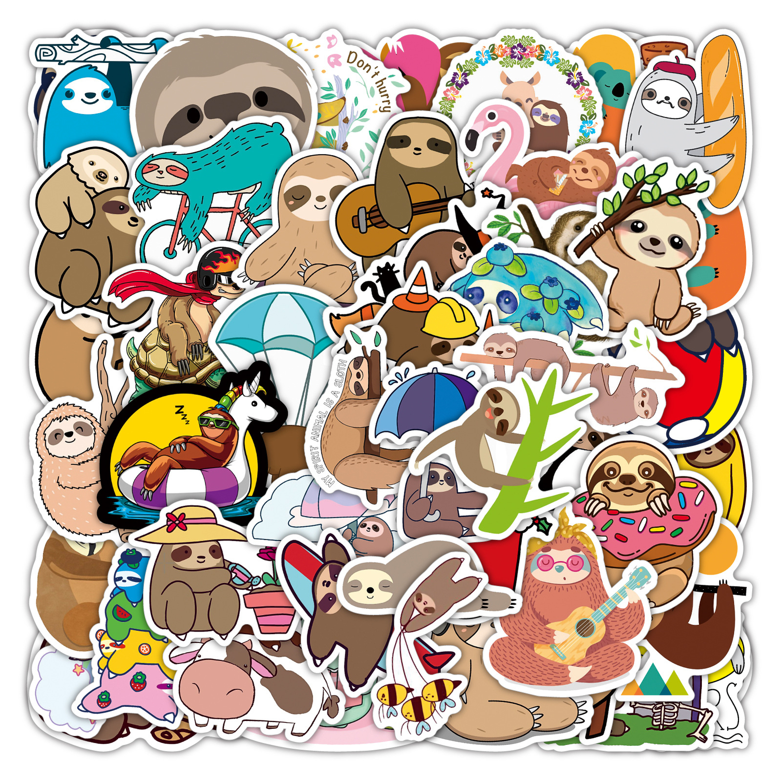 100Pcs Cute Animal Tree Sticker for Kids Teens Kids Classroom Girls Scrapbooking