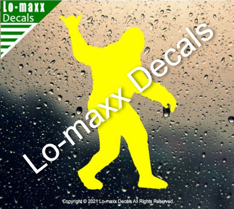 Bigfoot Hang Loose Shaka Original Art Superior Quality Die Cut Vinyl Decal