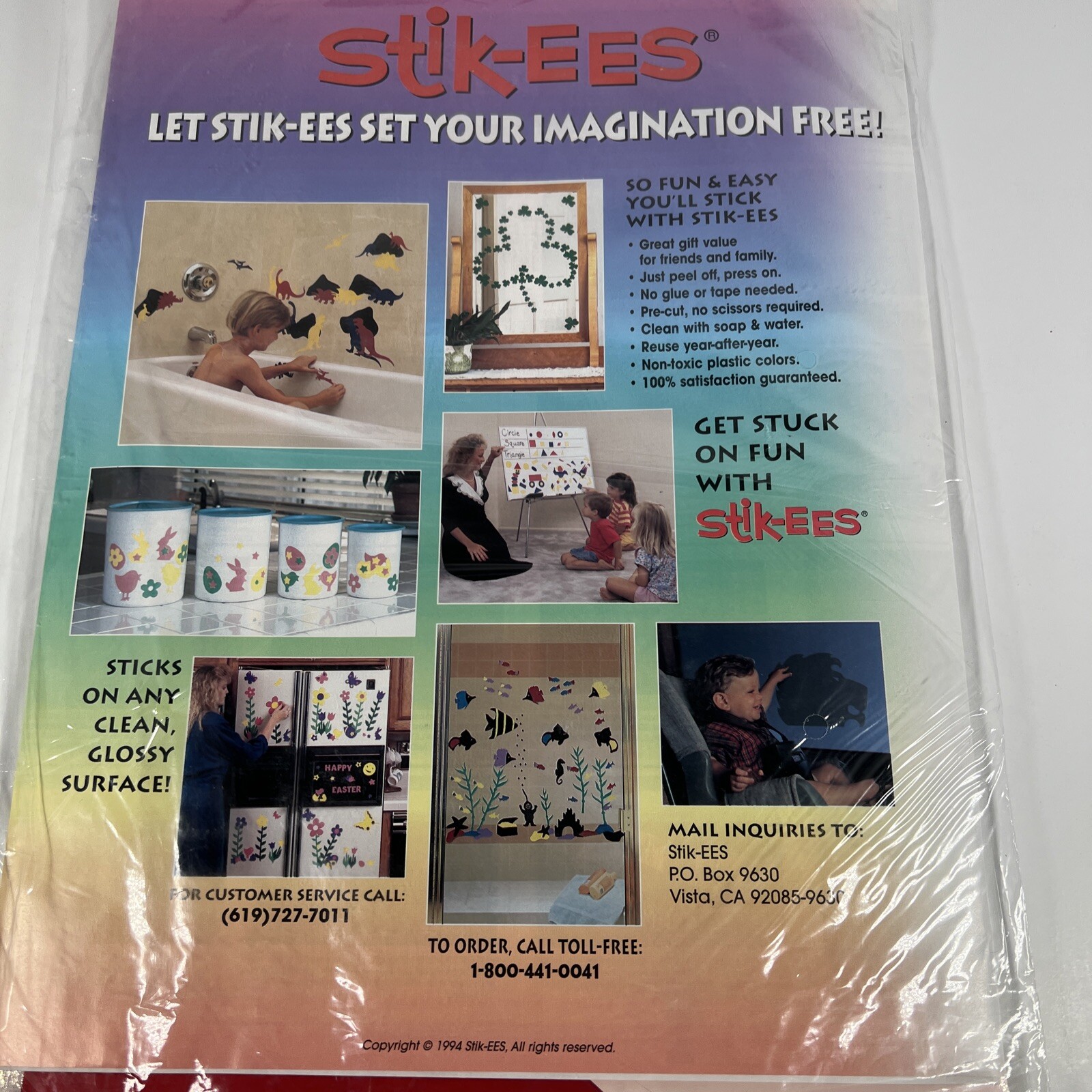 Stik-EES "Action Andy" Reuseable Window Clings Sticks Fireman Heroes Officer Fun