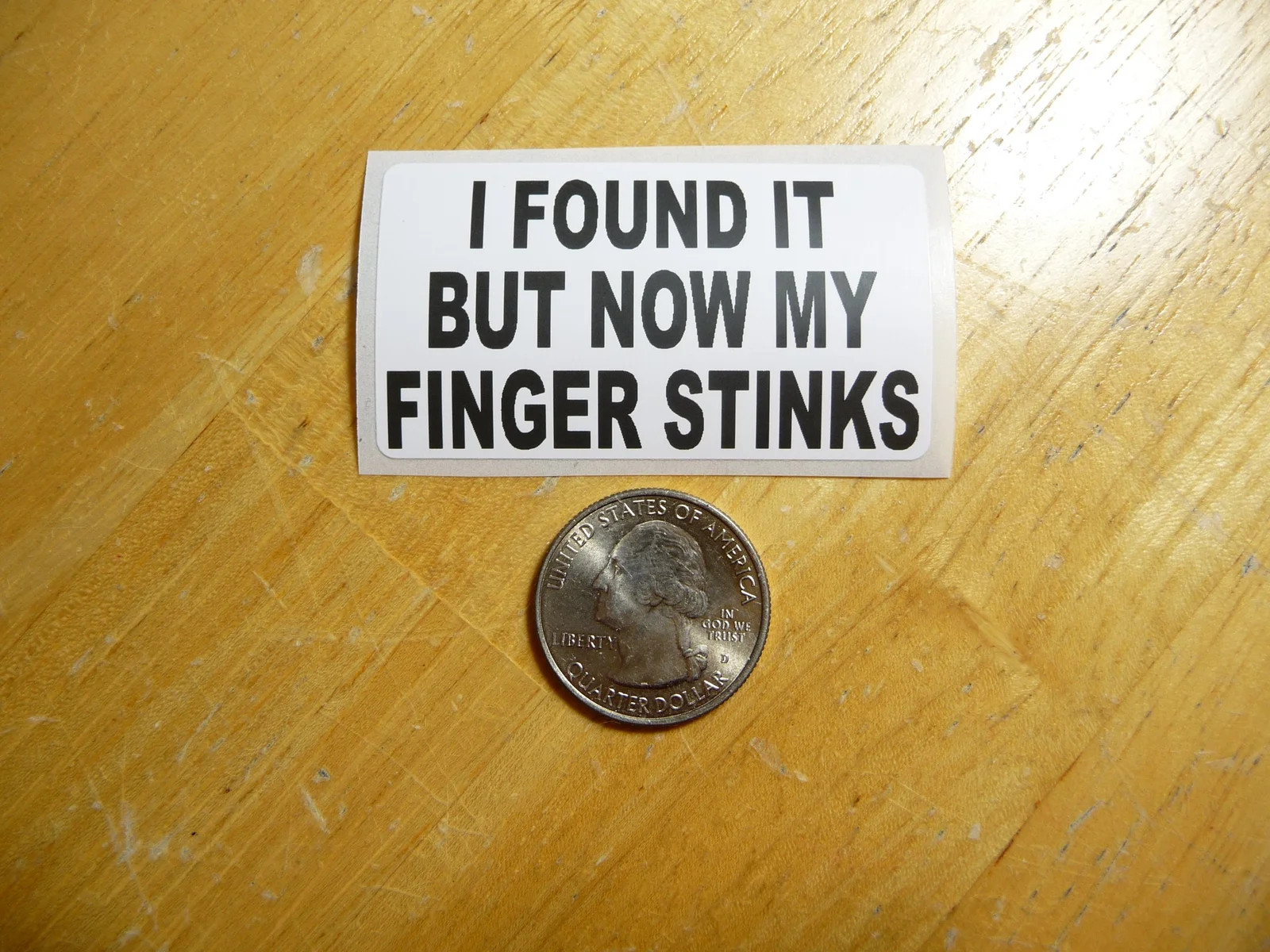 I FOUND IT BUT NOW MY FINGER STINKS STICKER DECAL 1 – 50 BULK PACK FUNNY SEXY