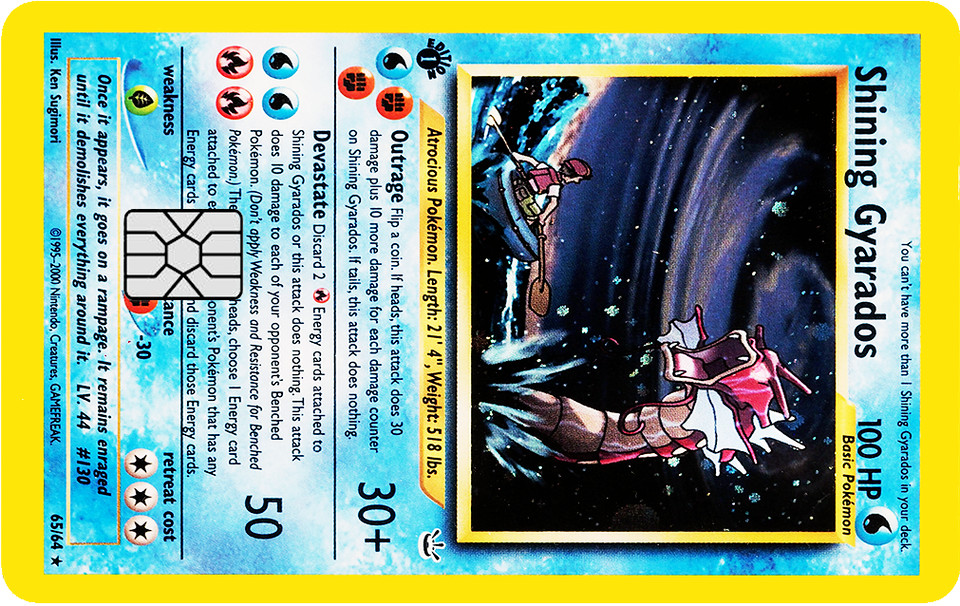 Pokémonster Card Collection Credit Card Skin / Wrap Decal Pre-Cut Sticker