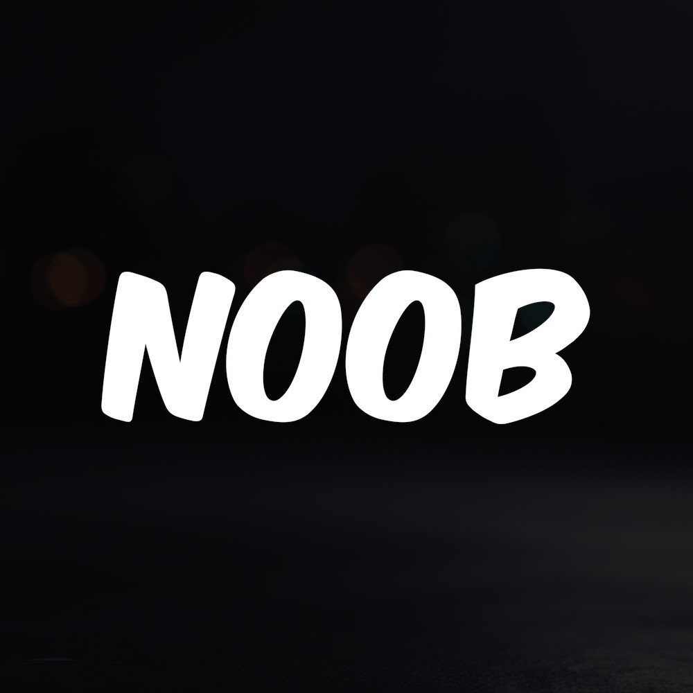 8in Vinyl Decal Sticker – "Noob"