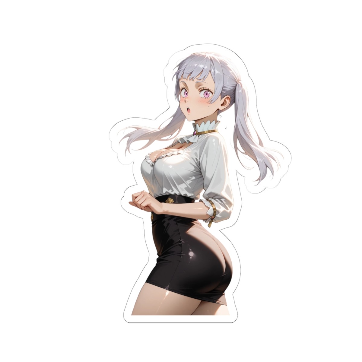 18+Adult Cute Waifu Anime Sticker (AddMoreMyShopFor0.10Shipping) Noelle Fan Art