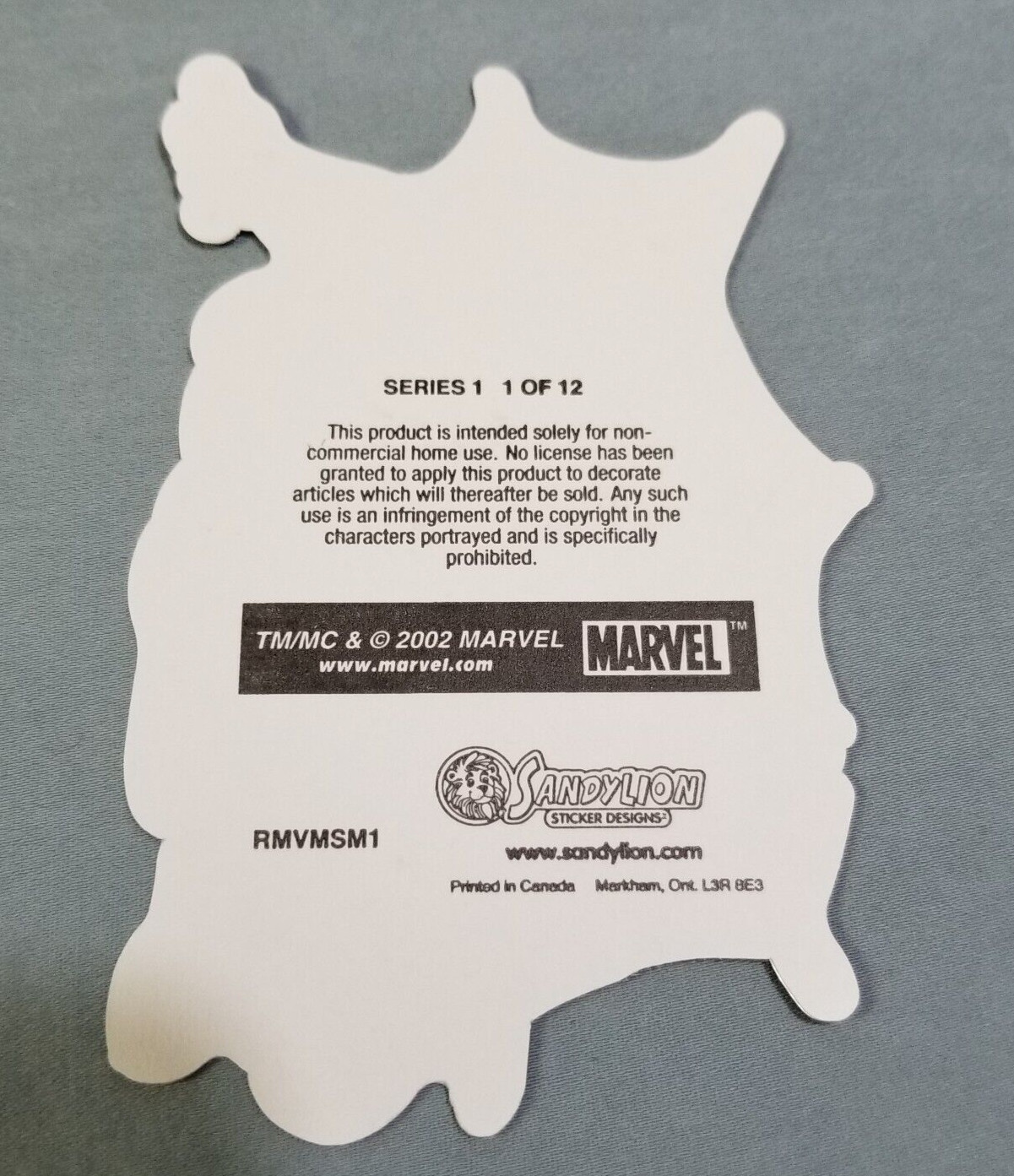 NEW Vintage Complete Set of 2002 Spider-Man Stickers Series 1 (1-12) SandyLion