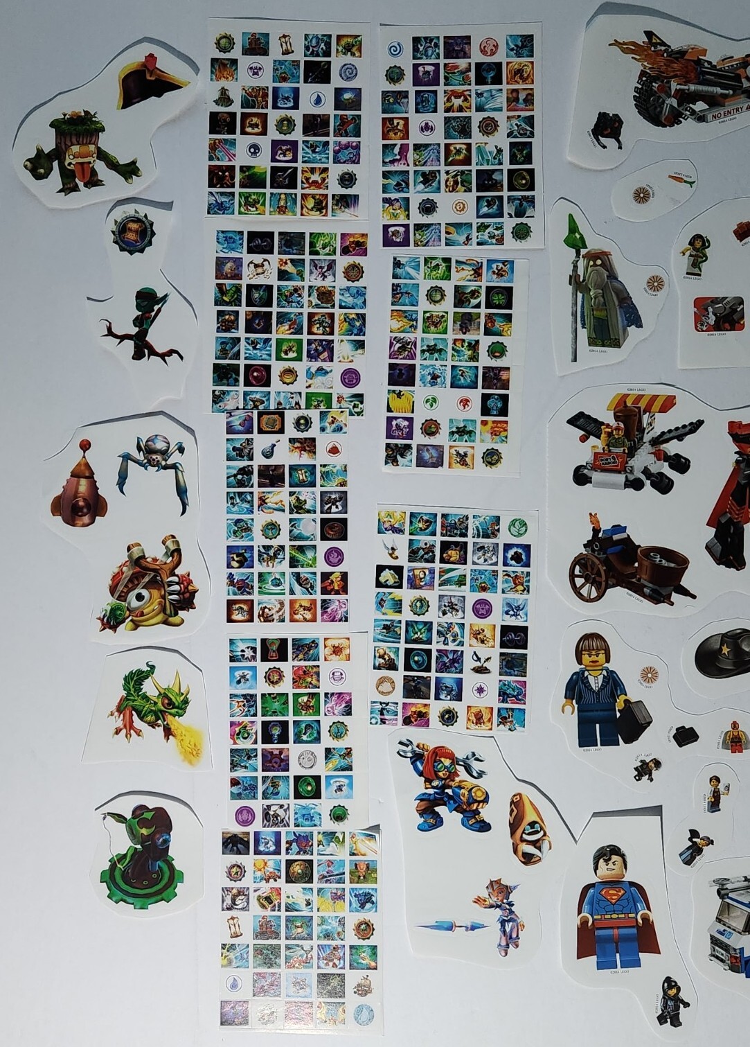 HUGE RARE 100+ Sticker THE LEGO MOVIE & SKYLANDERS Ultimate Sticker Collection