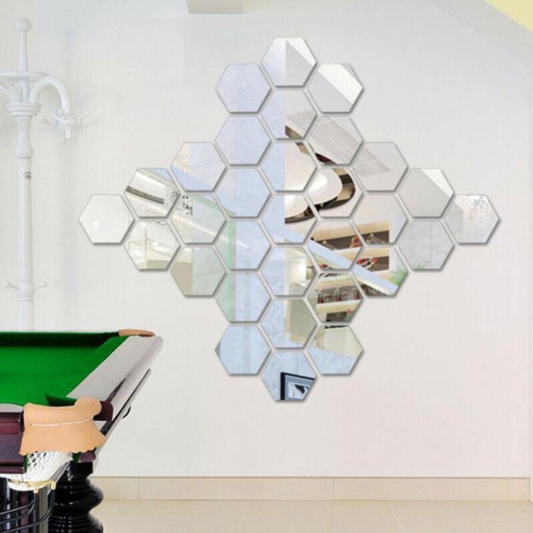 New High quality Mirror Stickers 12/36pcs 80*70*40mm for acrylic High quality