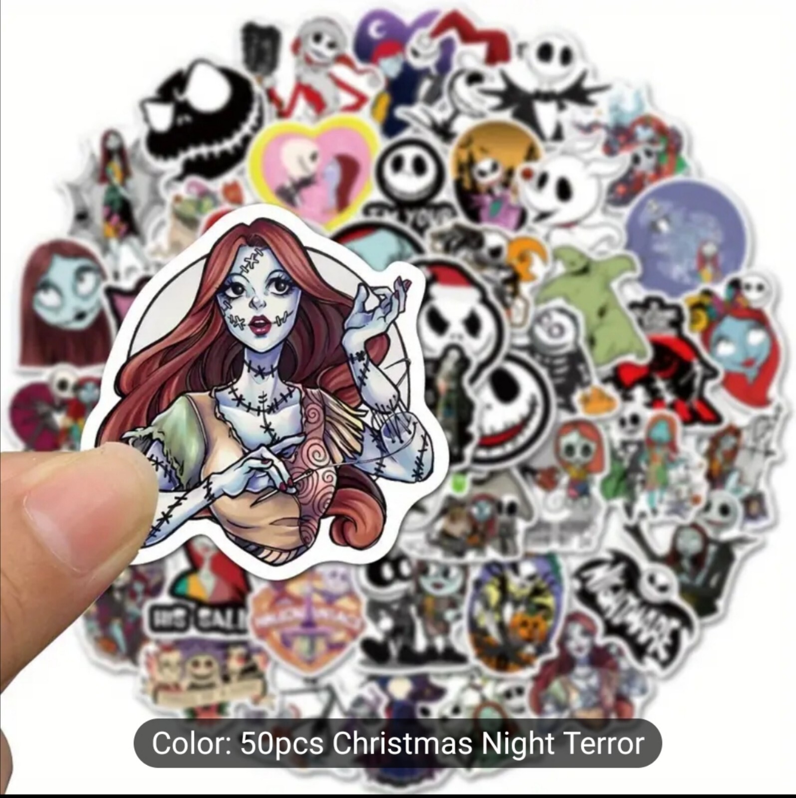 10 PCS Halloween Nightmare Before Christmas 2 Stickers BRAND NEW