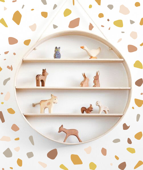 Terrazzo Wall Decals – Stones Wall Sticker, Terrazzo Sticker h24