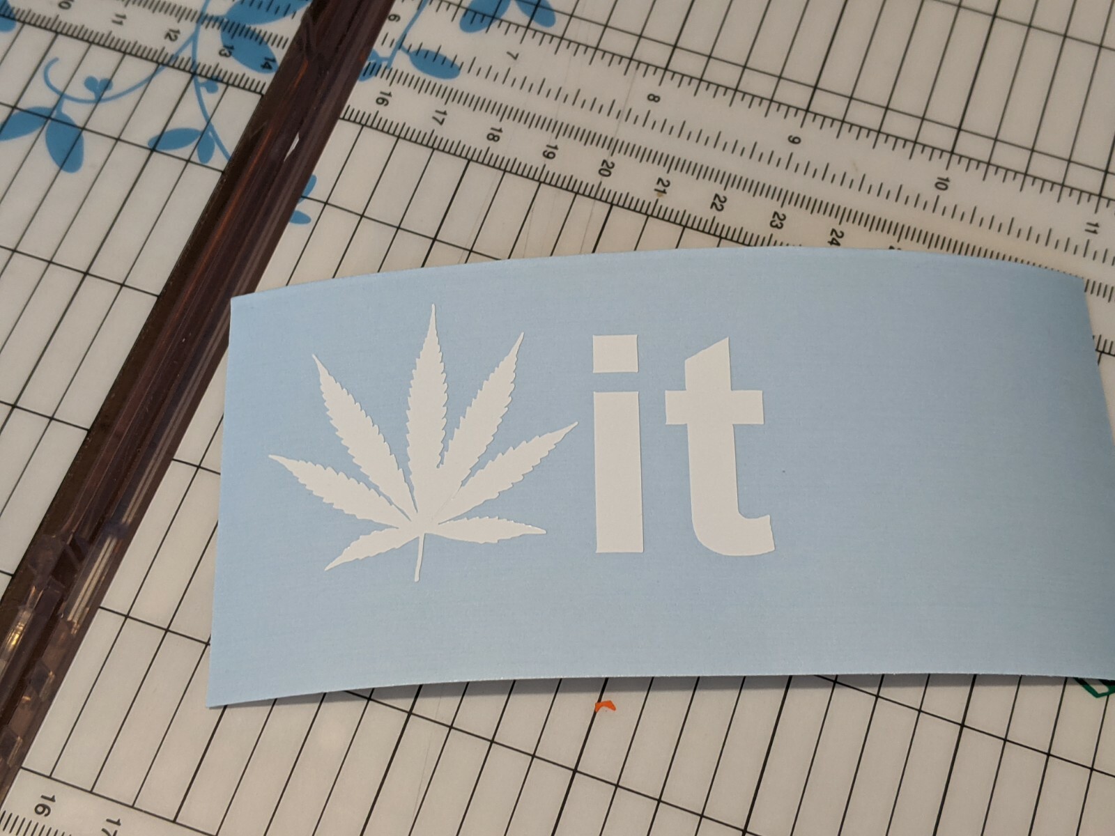 THC smoke it weed Cannabis Vinyl Decal Sticker 420 Marijuana pot