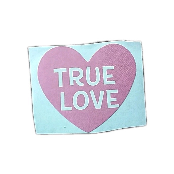 True Love Heart Shaped Sticker