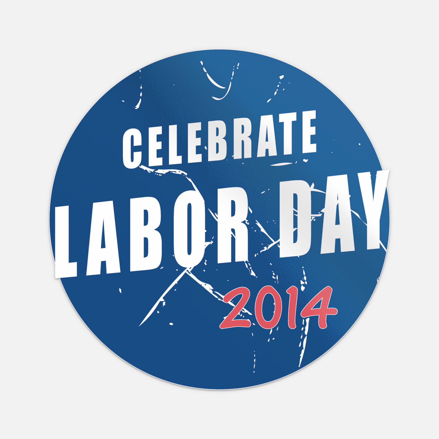Celebrate Labor Day 2014 Car Bumper Sticker Decal