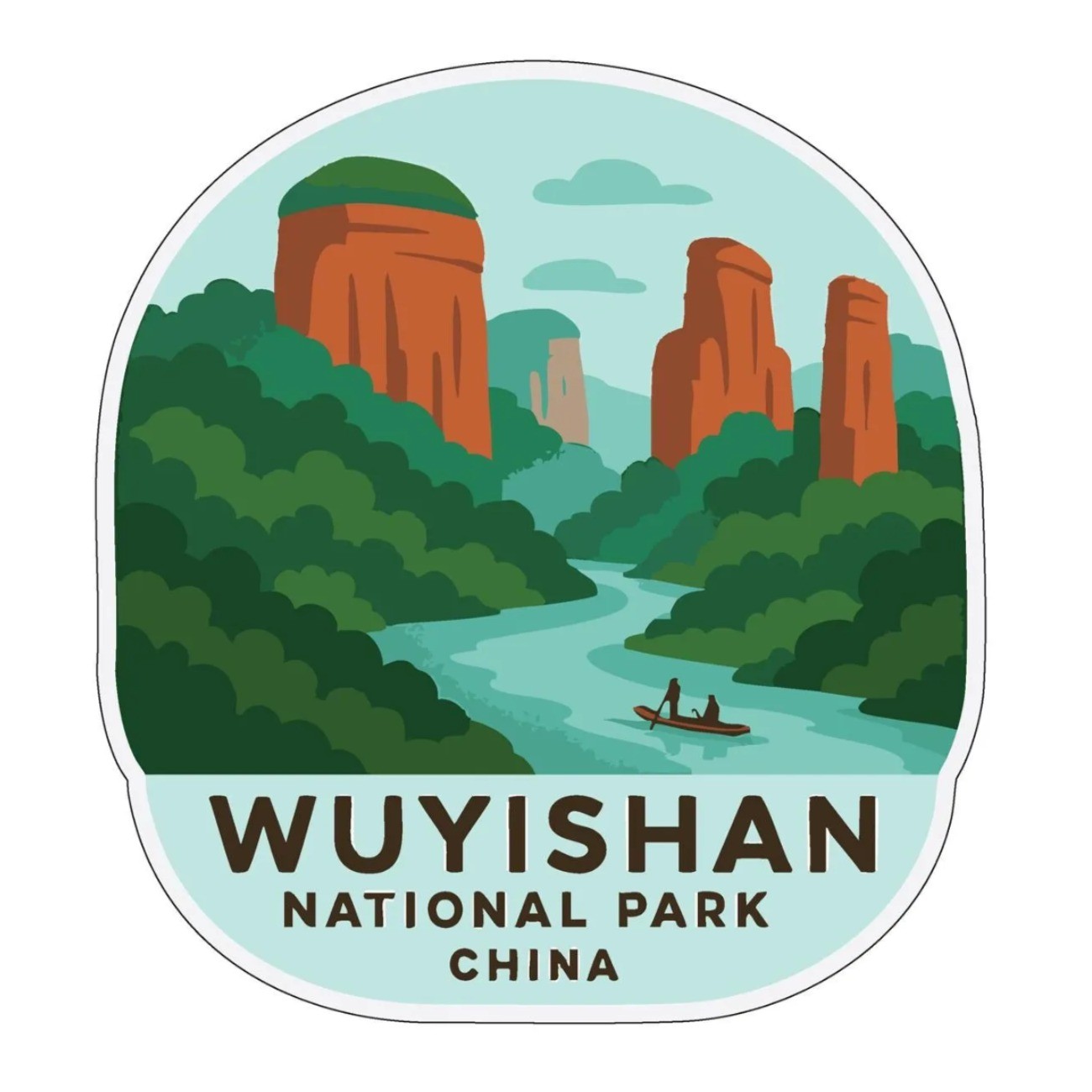 Wuyishan China Iron On Heat Transfer Vinyl HTV Die-Cut World National Parks