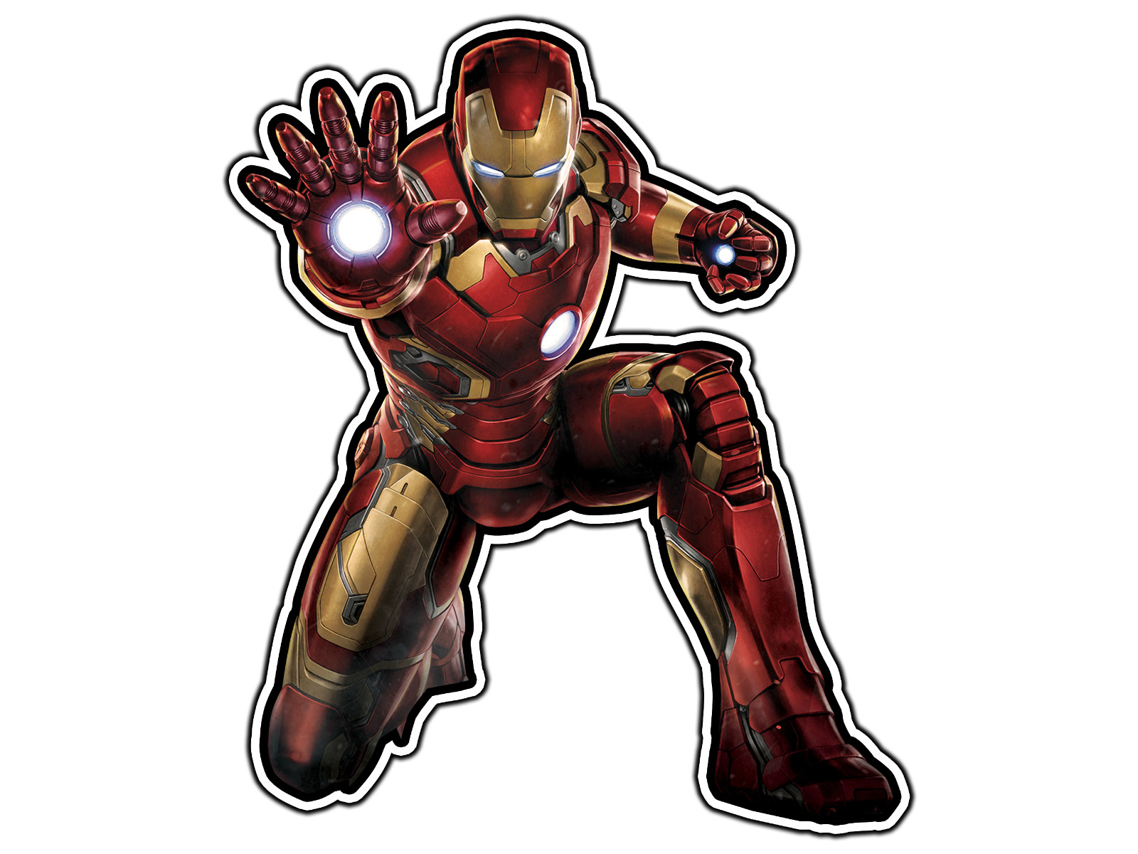#0877 Iron Man #2 Superhero Sticker Waterproof Vinyl Decal Die-Cut Car