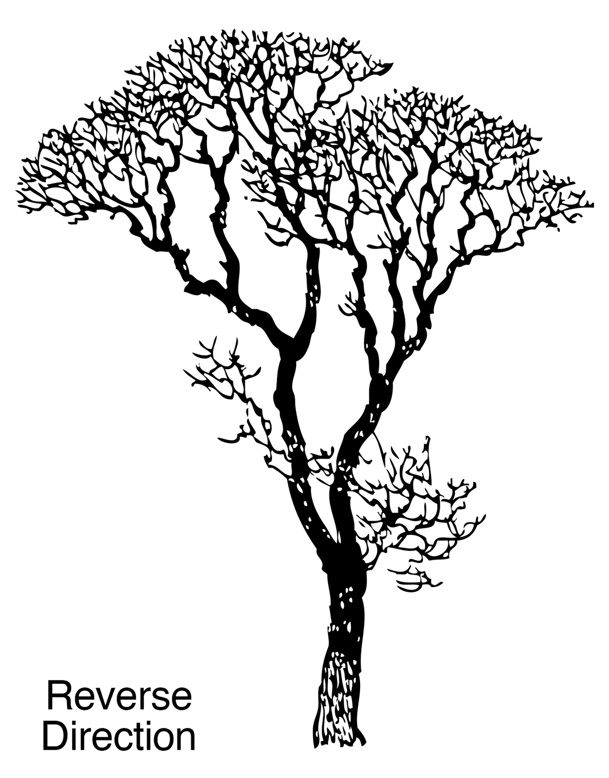 Bare Tree Wall Decal for Bedroom, Bathroom, Living Room, Nursery. #240