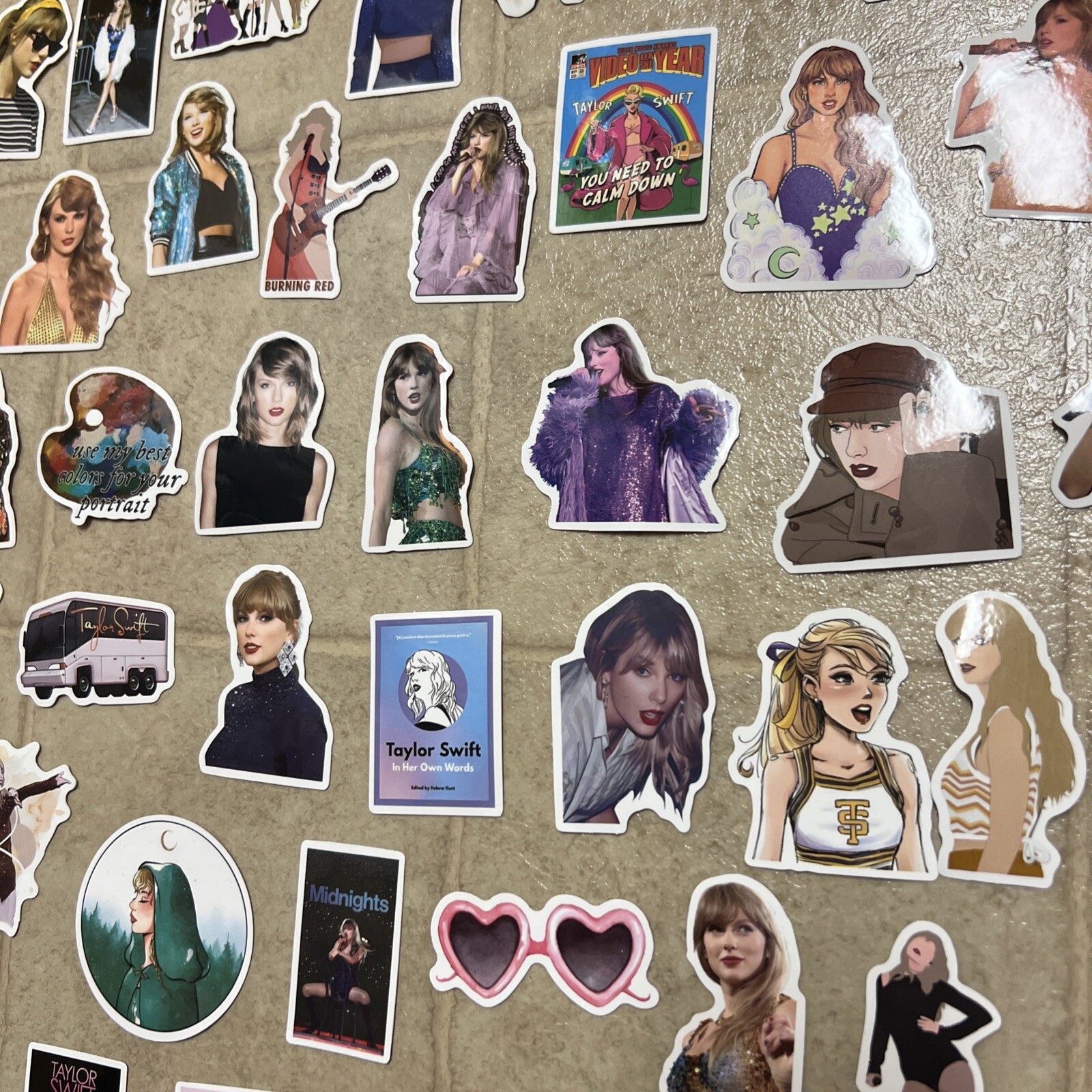 100 Piece Taylor Swift Stickers Laptop Luggage Decals Dope Wall Sticker Lot D