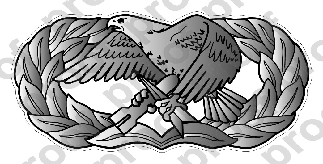 STICKER USAF VET BASIC MAINTENANCE BADGE