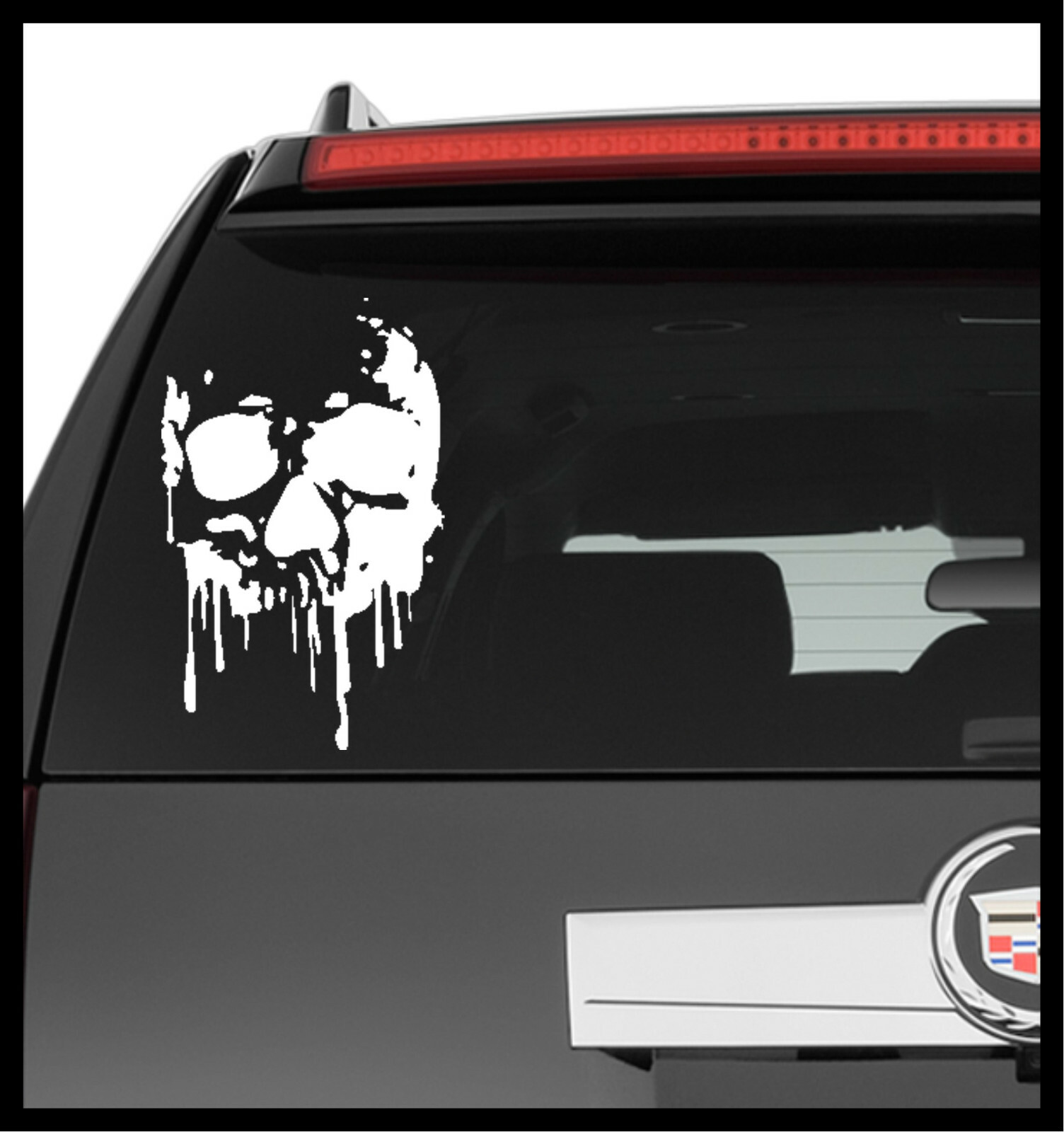 Vinyl Decal Truck Car Sticker Laptop – Zombie Horror Halloween Bleeding Skull