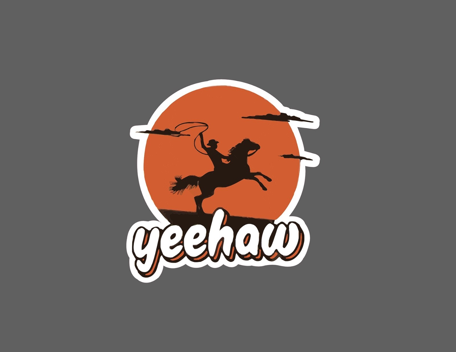 Yeehaw Sticker Cowboy Lasso Waterproof NEW – Buy Any 4 For $1.75 EACH Storewide!