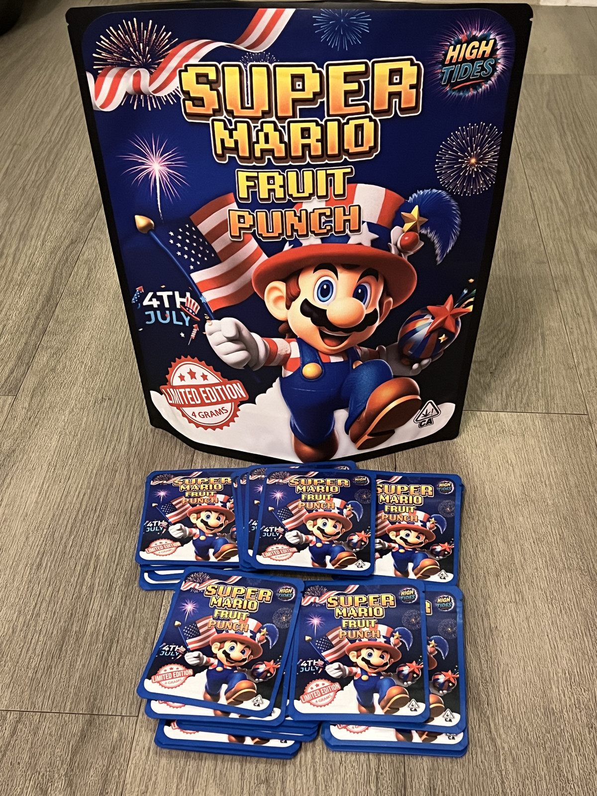 Custom Mylar Bag UV Printed Labels/Sticker (3.5G, 7G, Ib) Send Us Your Design