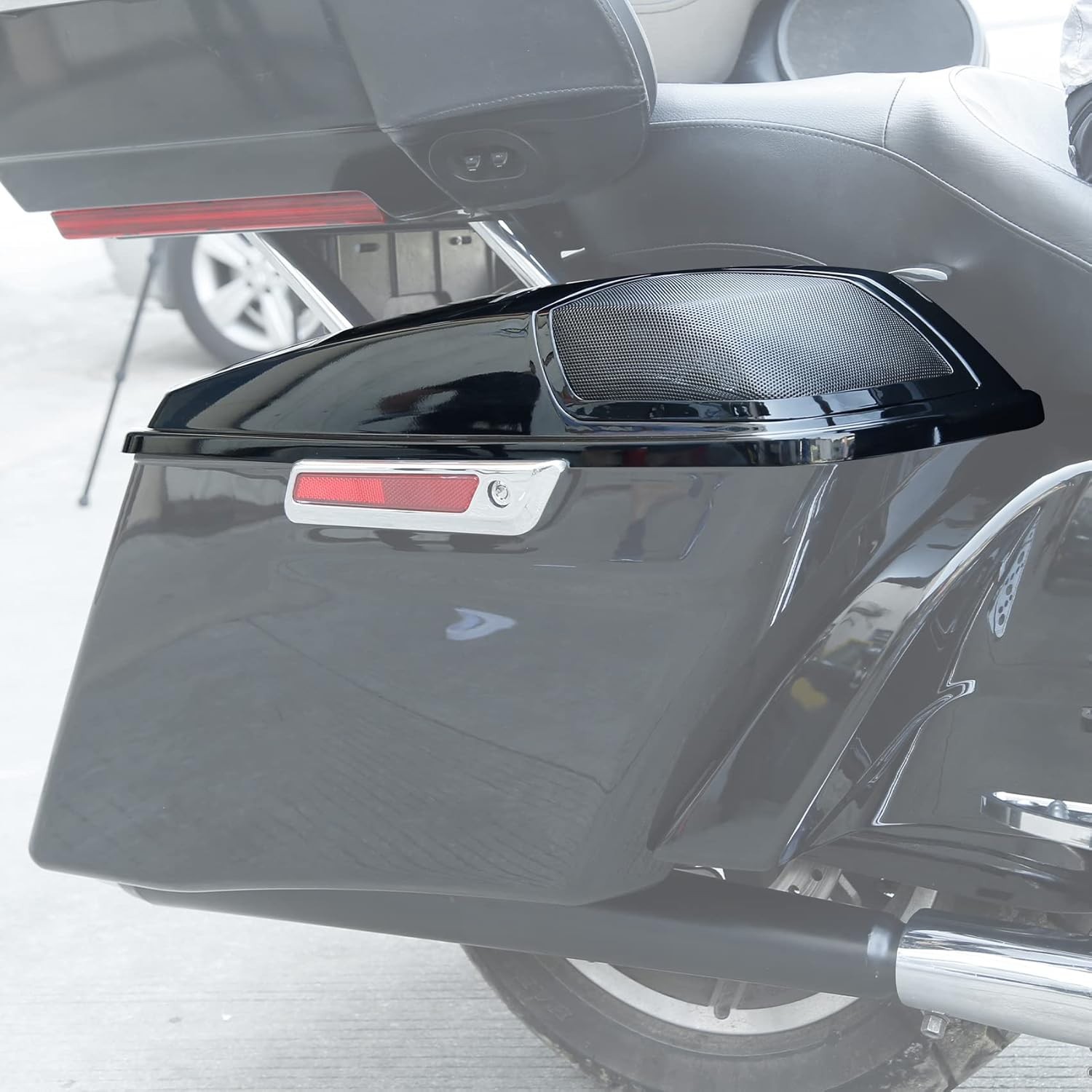 Saddlebag Lids 5X7" Speaker Cutouts Fit Harley 2014-2024 Touring CVO Road King R