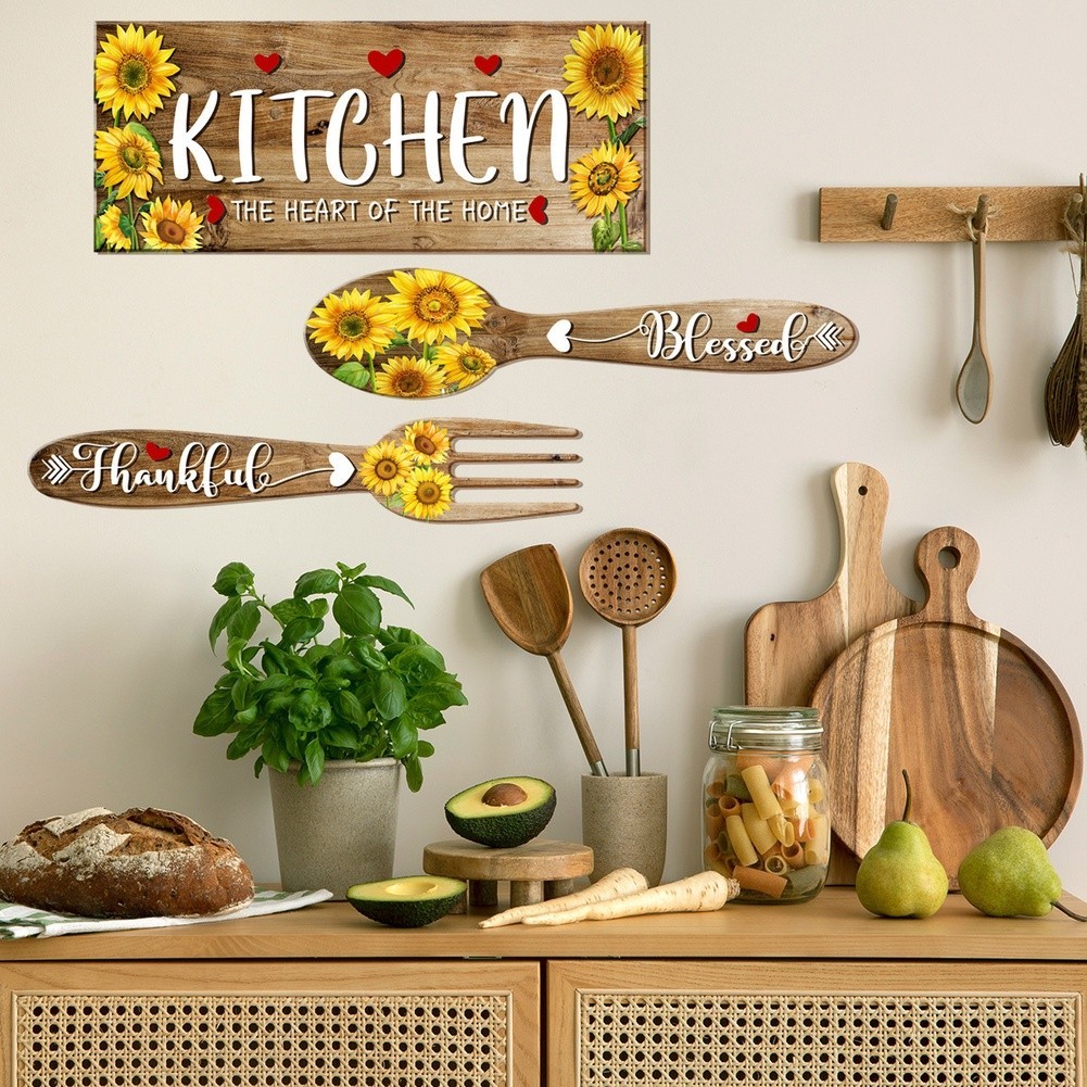 Sunflower Wall Decal for Kitchen and Bedroom and Remove Without Damage