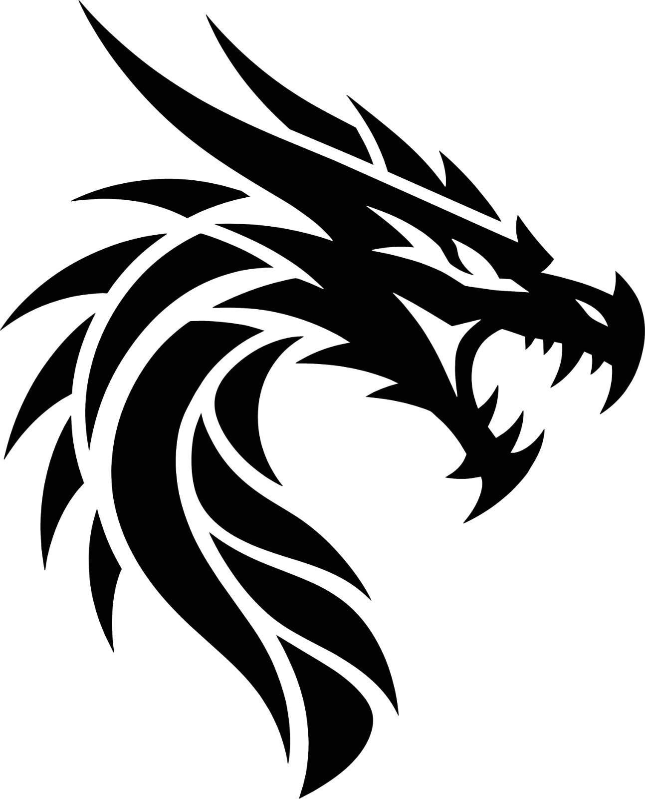 Dragon Head – Decal Sticker – Multiple Colors & Sizes – 1