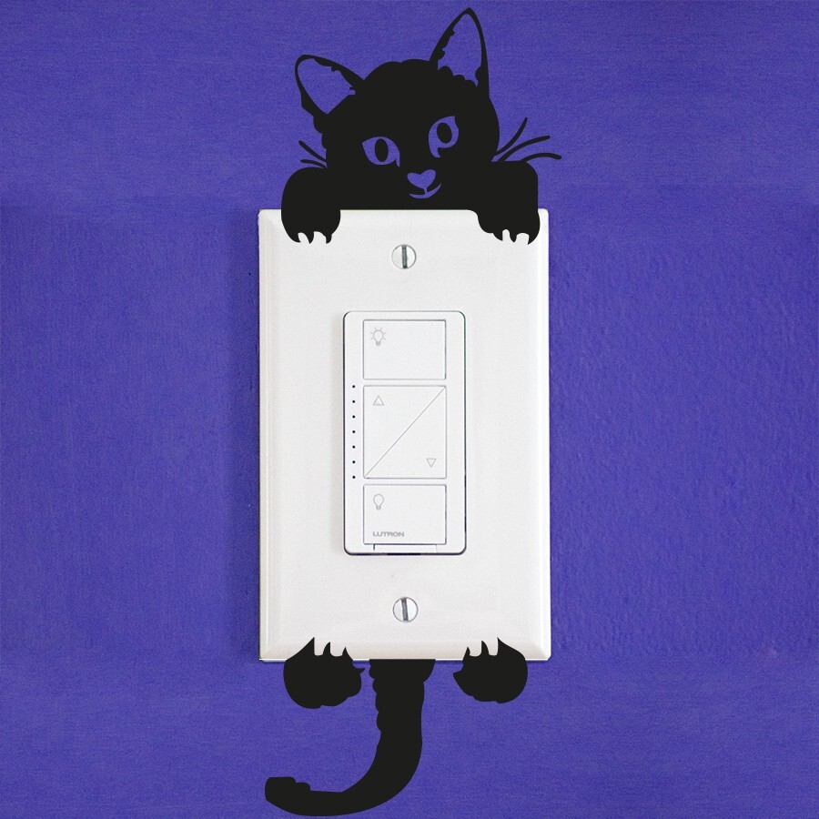 Wall Sticker Cat Switch Any Room 3D Decal Home Décor Brand New Free Shipping