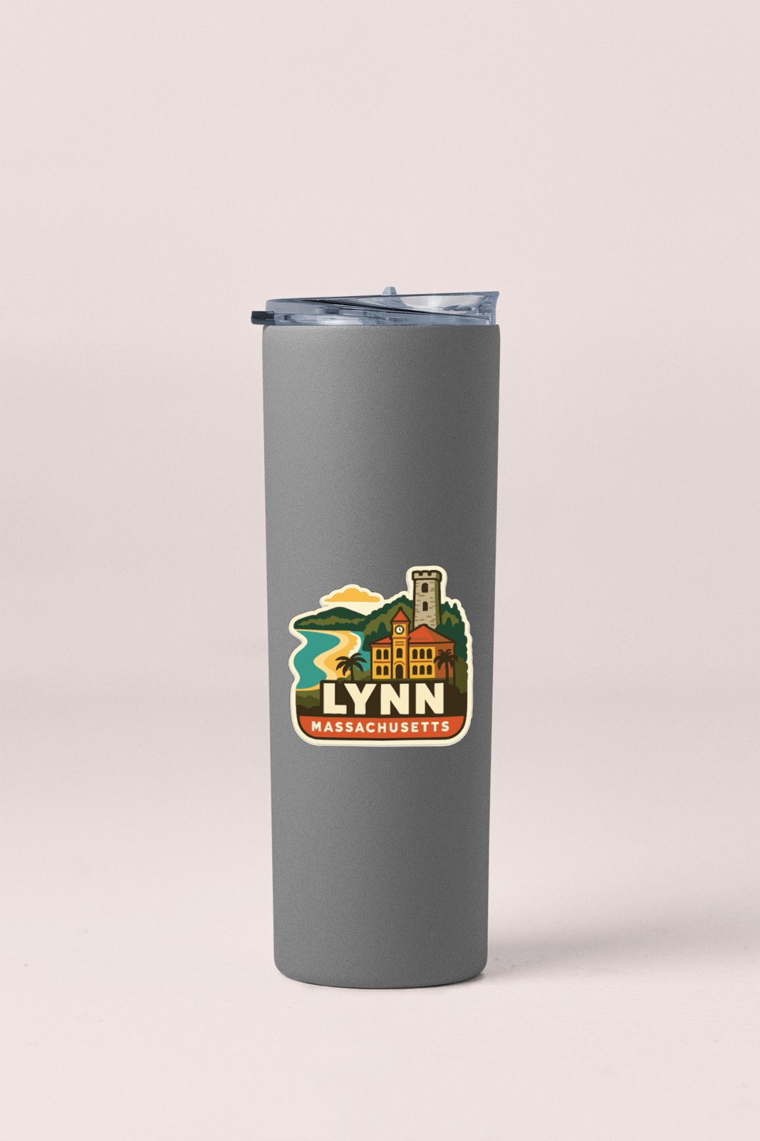 Lynn Massachusetts Sticker Decal Vinyl Die-Cut City Skyline Landmark Design