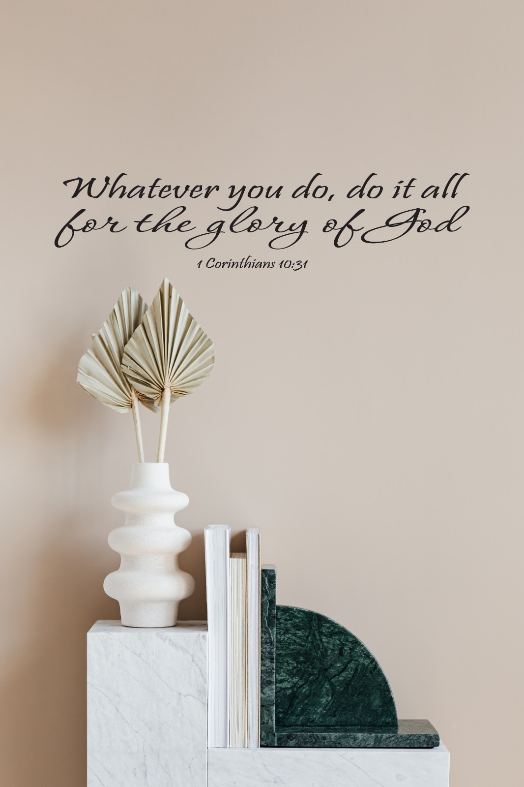 1 Corinthians 10:31 Glory of God Inspirational Bible Verse Quote Decal Vinyl