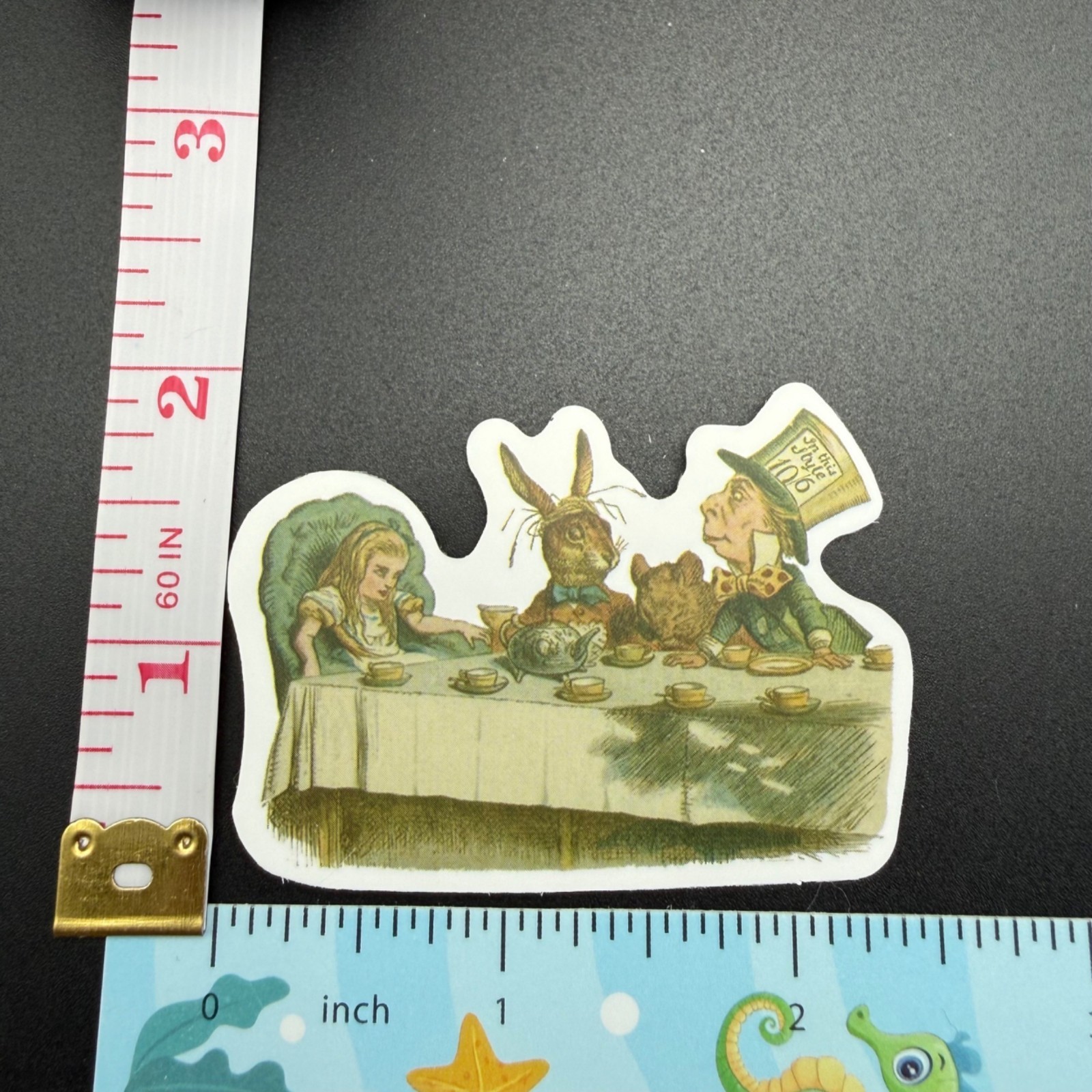 4 Stickers Disney Alice in Wonderland Vinyl Decal Laptop Phone Skateboard Bottle