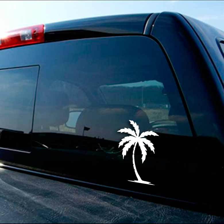 Palm Tree Decal Car Truck Window Island Tropical Beach Sticker