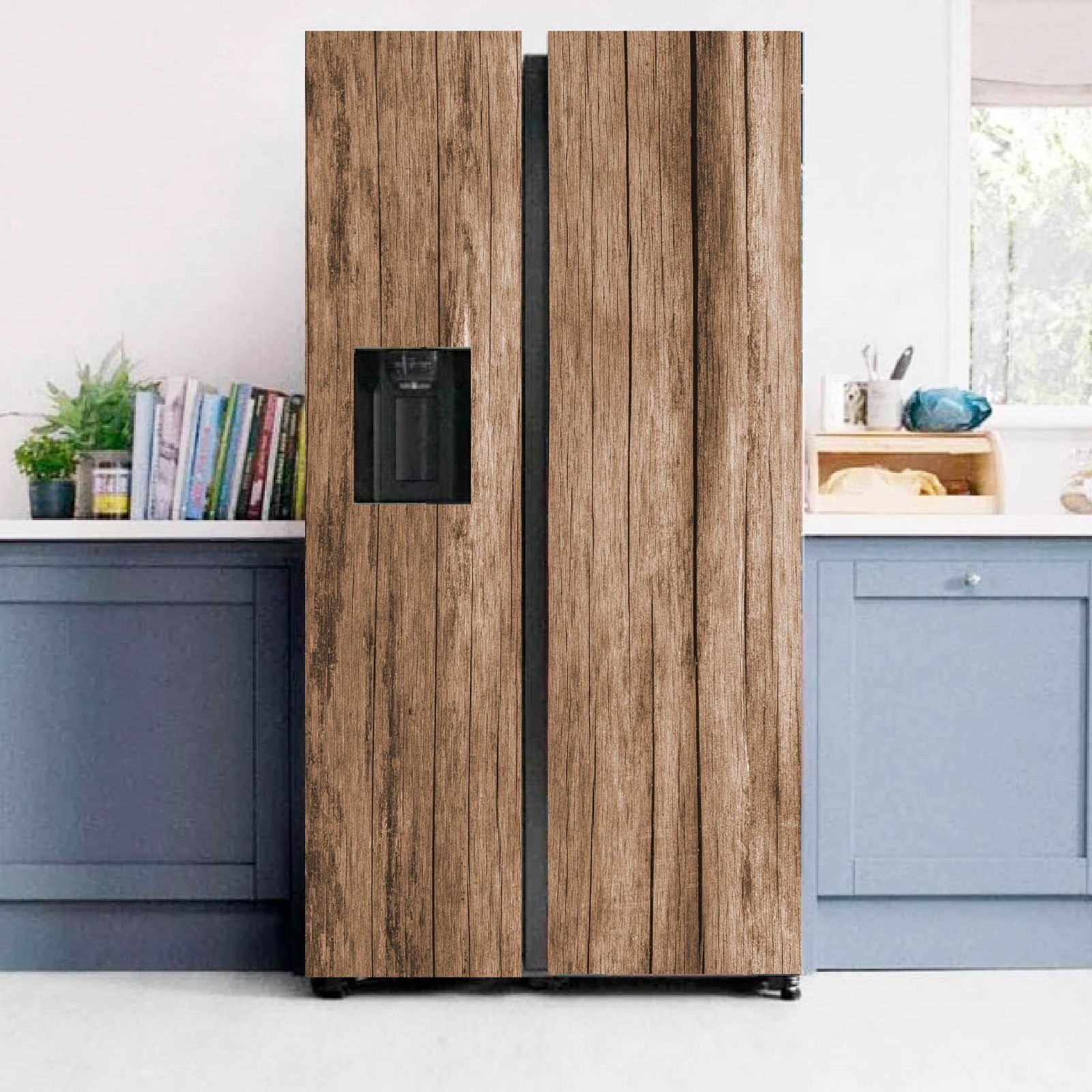 Premium Fridge Wrap Vinyl Decal Water Resistant