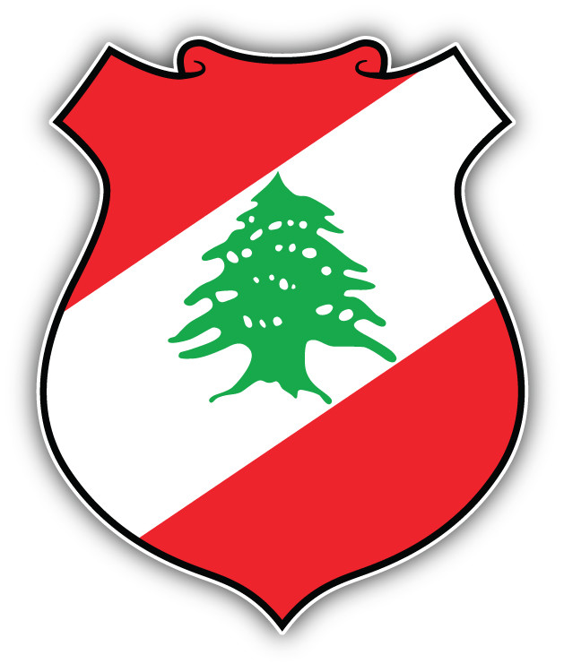 Lebanon Coat Of Arms Car Bumper Sticker Decal – 3", 5" or 6"