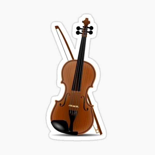 Song Writer Musical Instrument Violin Music Songs Tunes Play Vinyl Decal Sticker