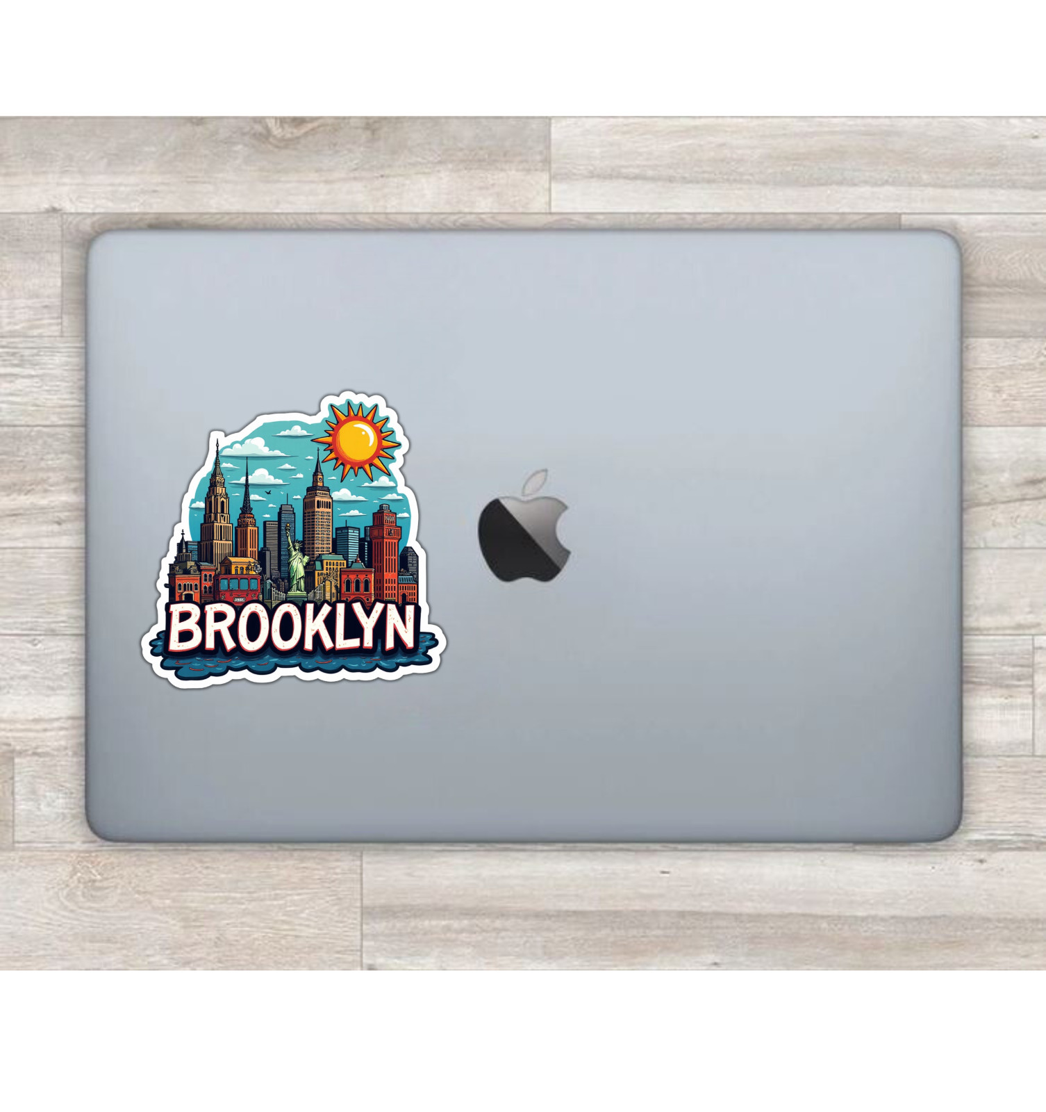 Brooklyn New York Fridge Magnet or Laptop Sticker