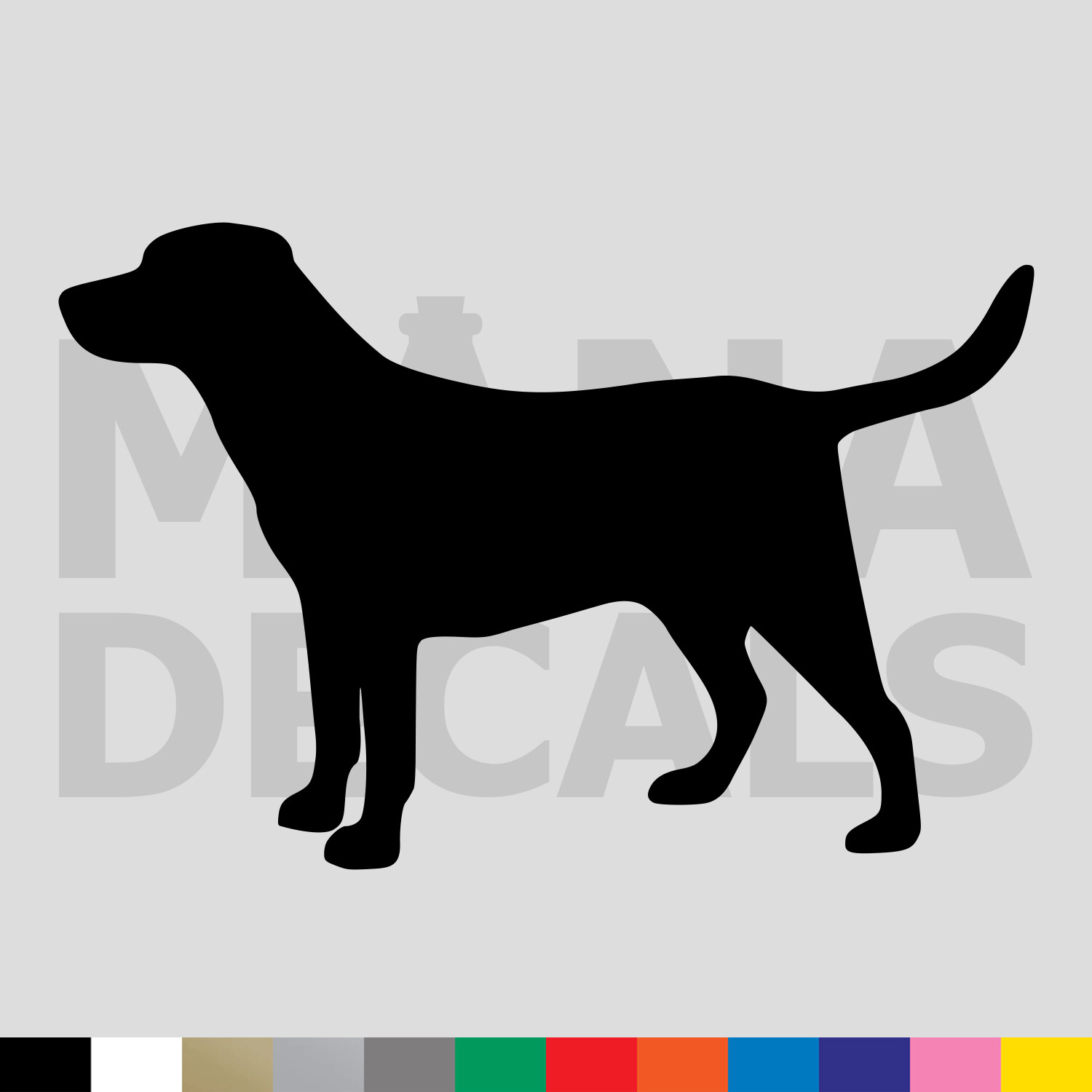 Labrador Retriever Vinyl Die Cut Decal Sticker – Dog Lab Pet Animal Hunting
