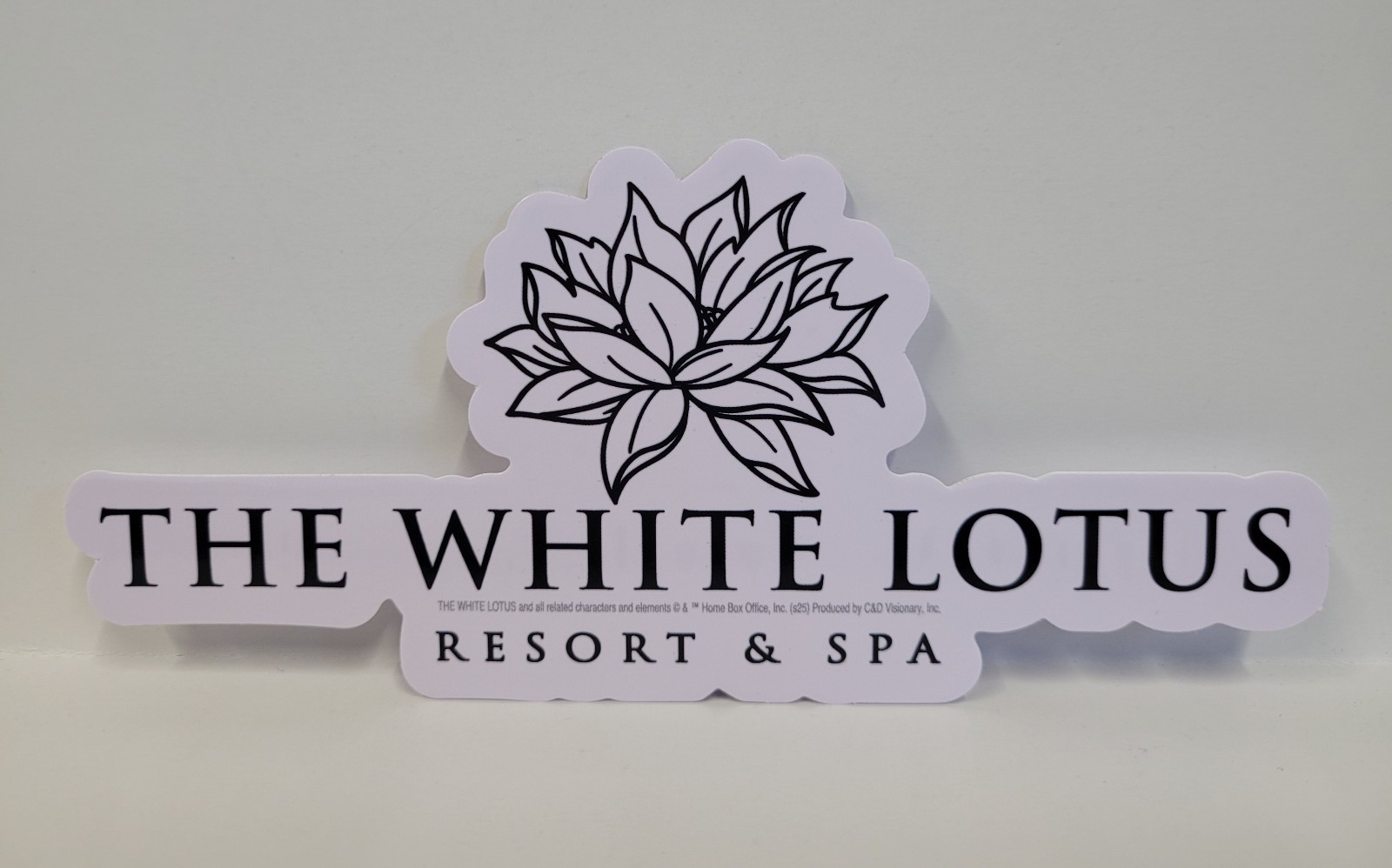 Stickers – C&D Visionary – The White Lotus Text Logo Sign 6.5"x2.9" NEW Licensed
