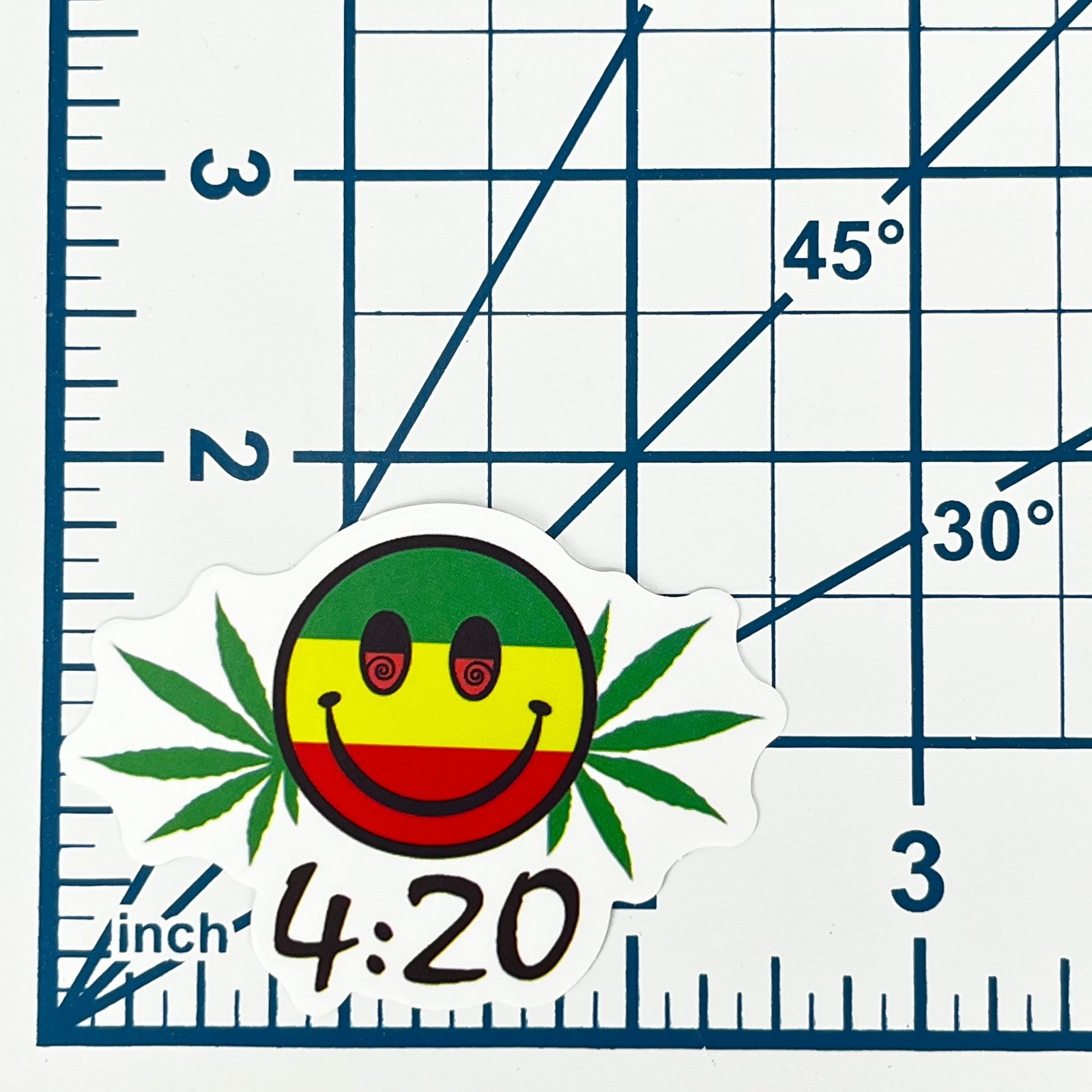 420 Cannabis Leaf Vinyl Sticker Rasta Flag Pot Stoner Laptop Journal Art Graphic