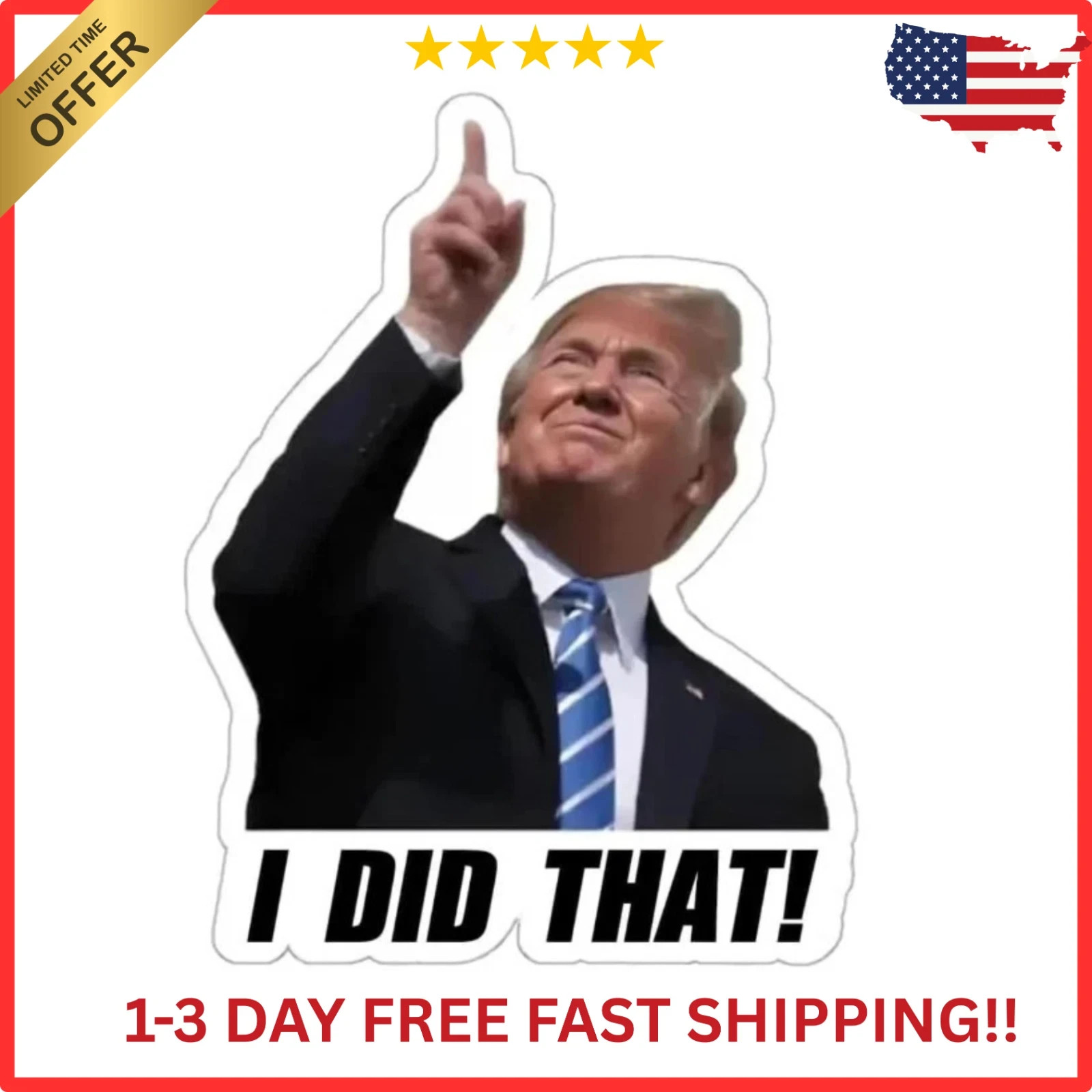 100PCS I DID that! – Waterproof Funny Decals for Refrigerator, Car, Laptop, Bott