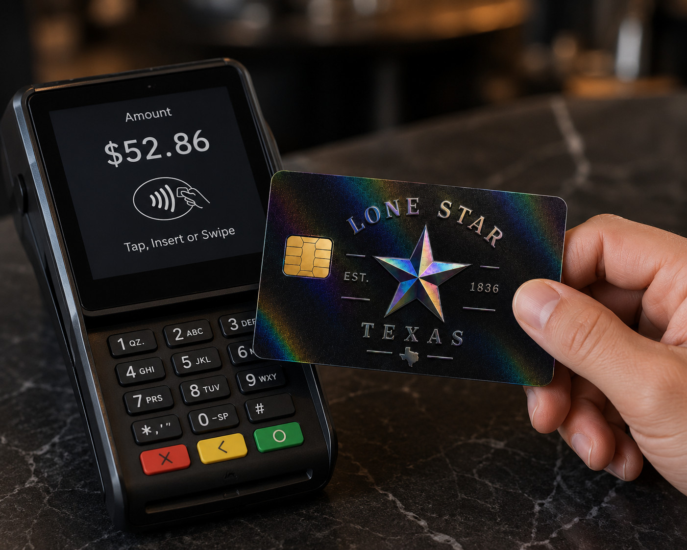 Lone Star Texas Credit Card Skin Minimalist Debit Card Sticker