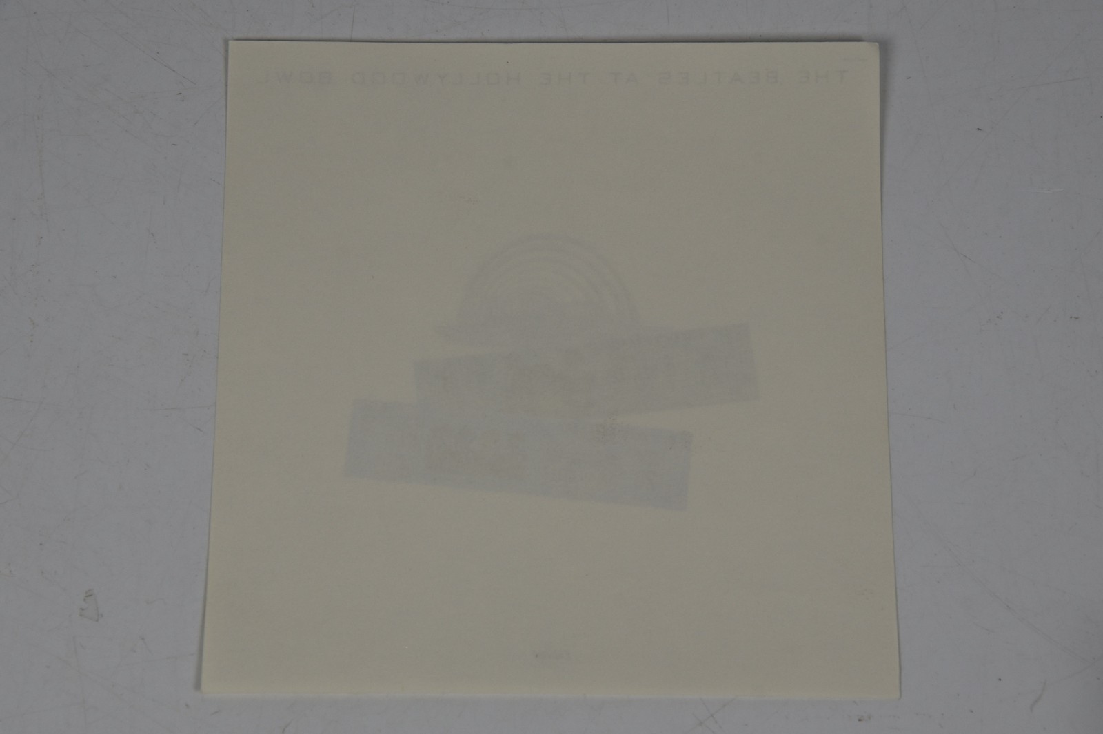 Vintage The Beatles Hollywood Bowl Cover Art 6" Art Print 45 Record Paper ONLY
