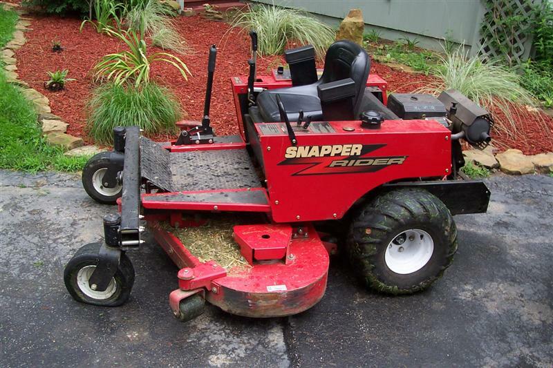 Snapper Z-Rider Side front decal graphic sticker zero turn turf cruiser