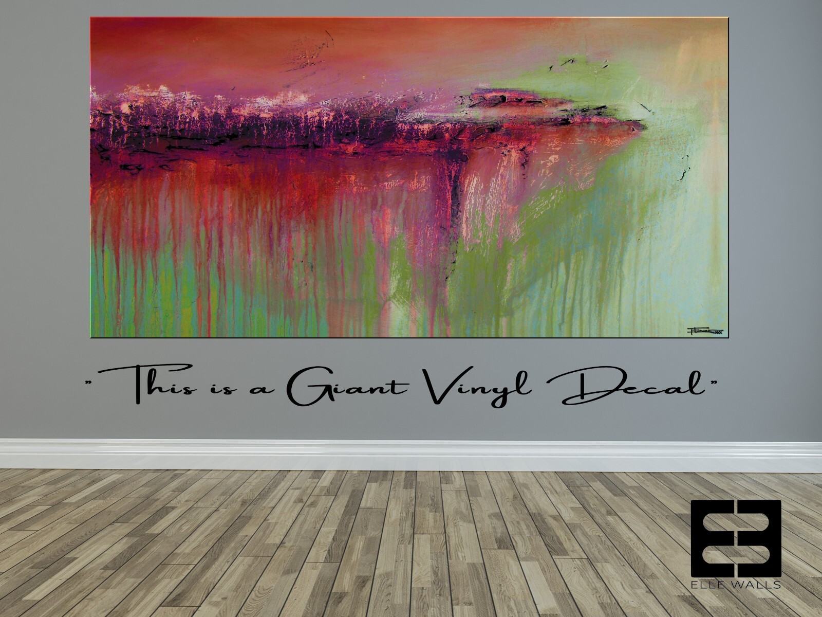 Home Decor Giant Wall Art removable Vinyl Decal Stickers, up to 12 feet wide