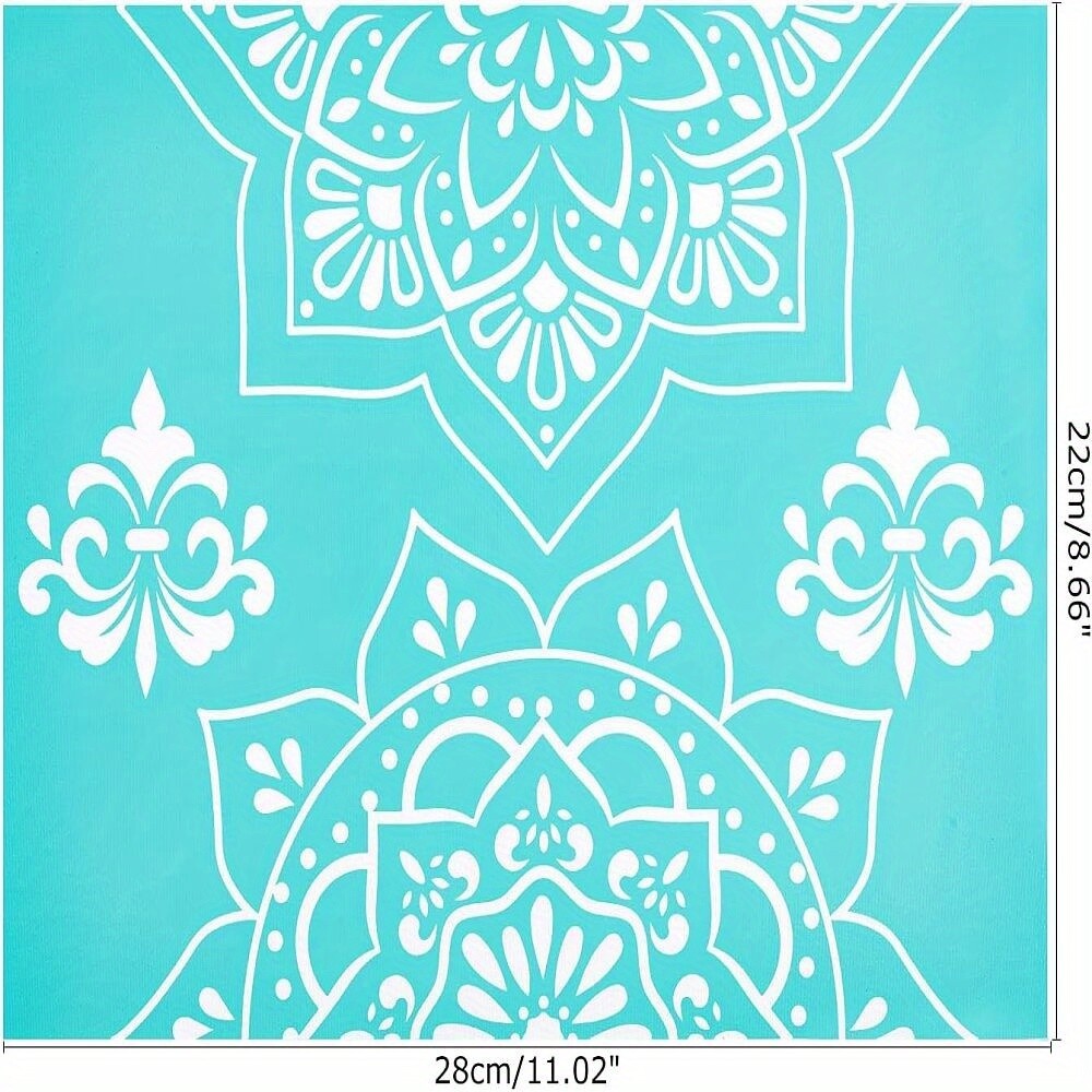 1Sheet Self-Adhesive Silk Screen Printing Stencil Reusable Pattern Stencils