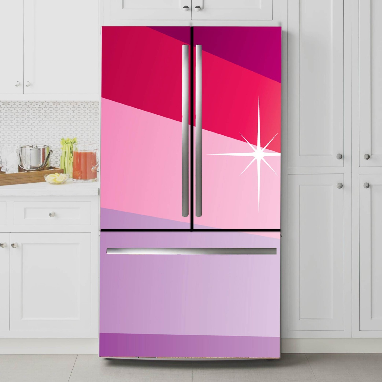 Large Refrigerator Wrap Vinyl Cover