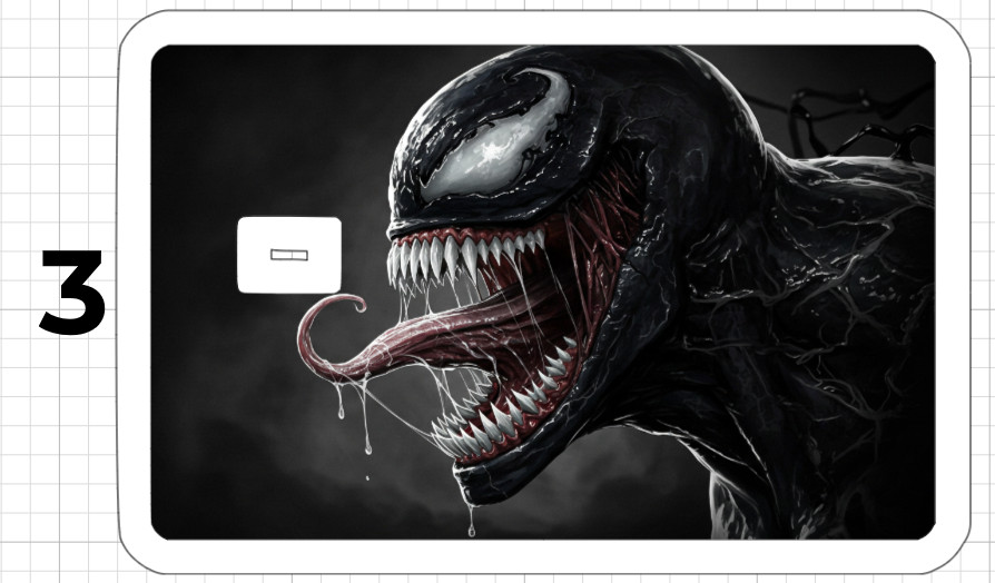 Spider-man Venom Credit Debit ATM Card Skin Sticker Marvel Spiderman Comic Book